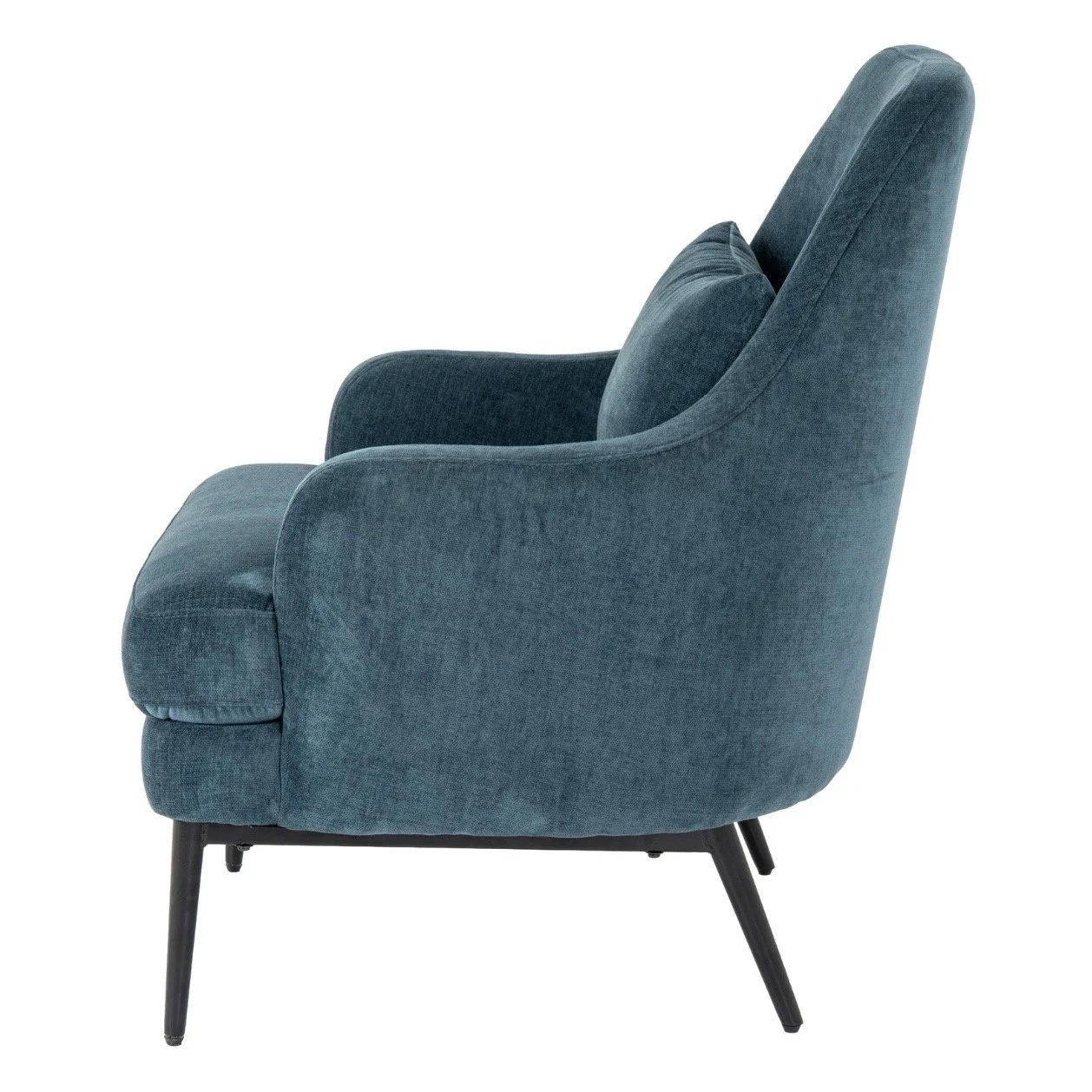avaris blue wingback armchair chair