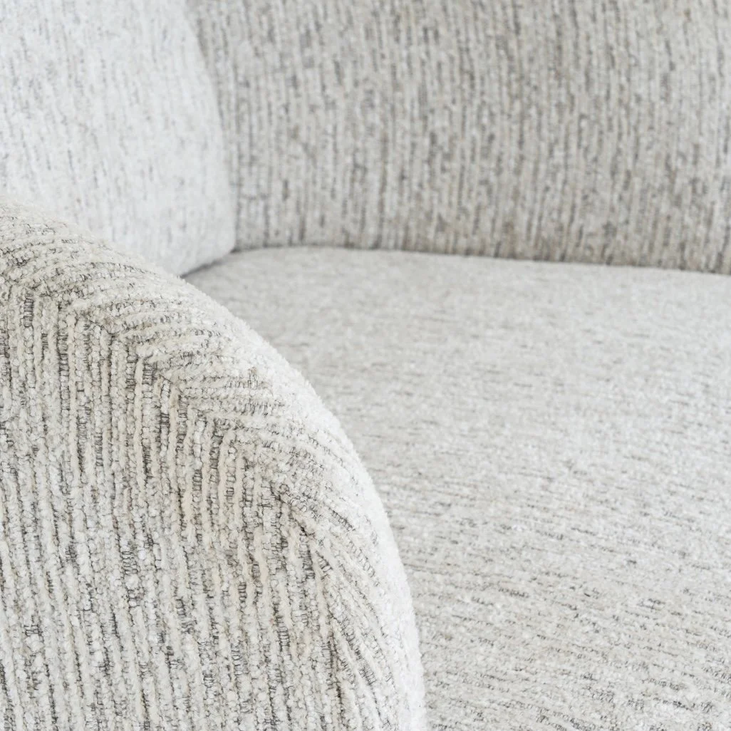 natural white beige sorely swivel chair armchair