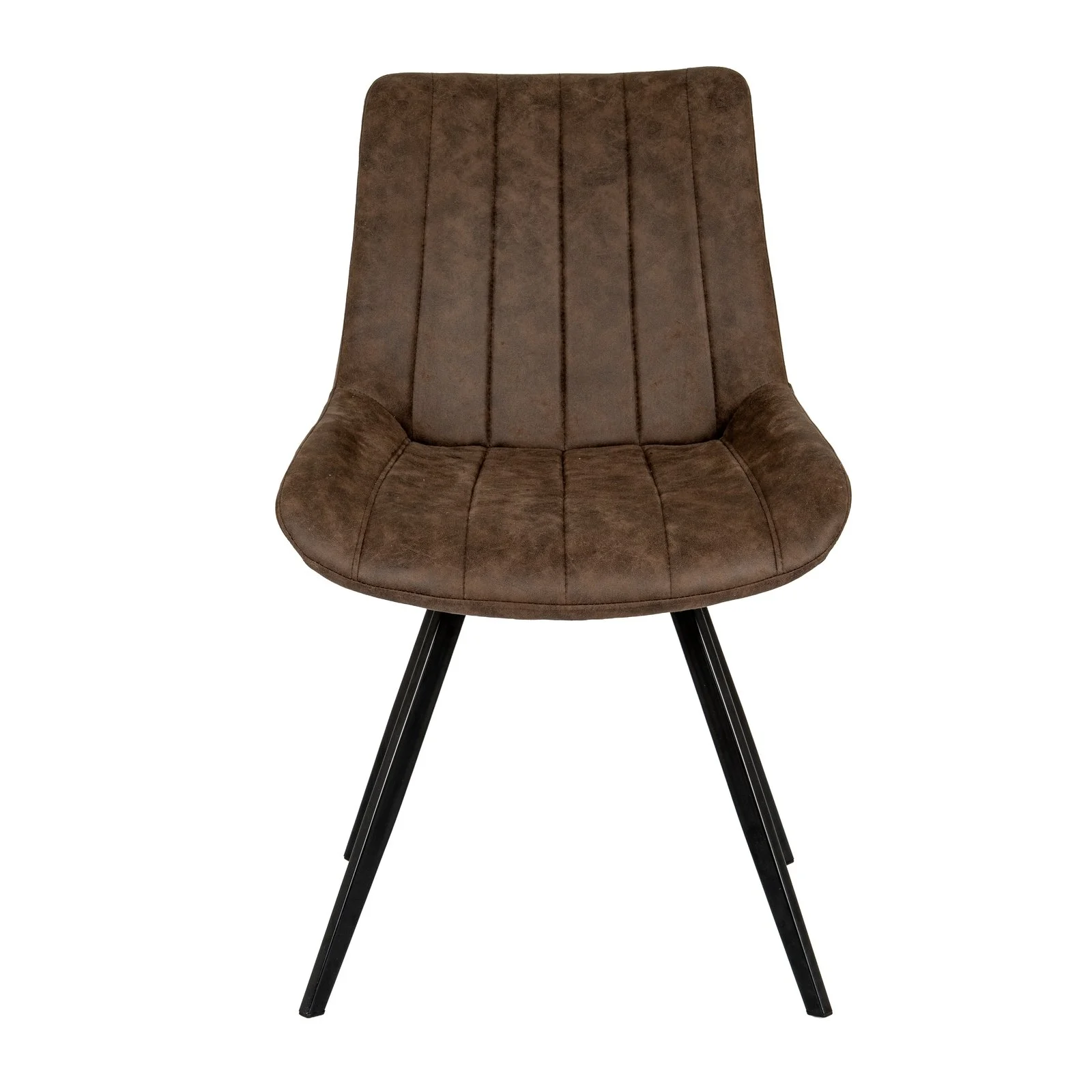 malmo brown coffee leather swivel dining chair industrial