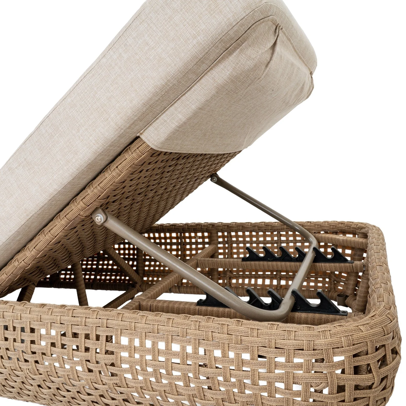 bloom collection natural rattan outdoor sun bed garden furniture