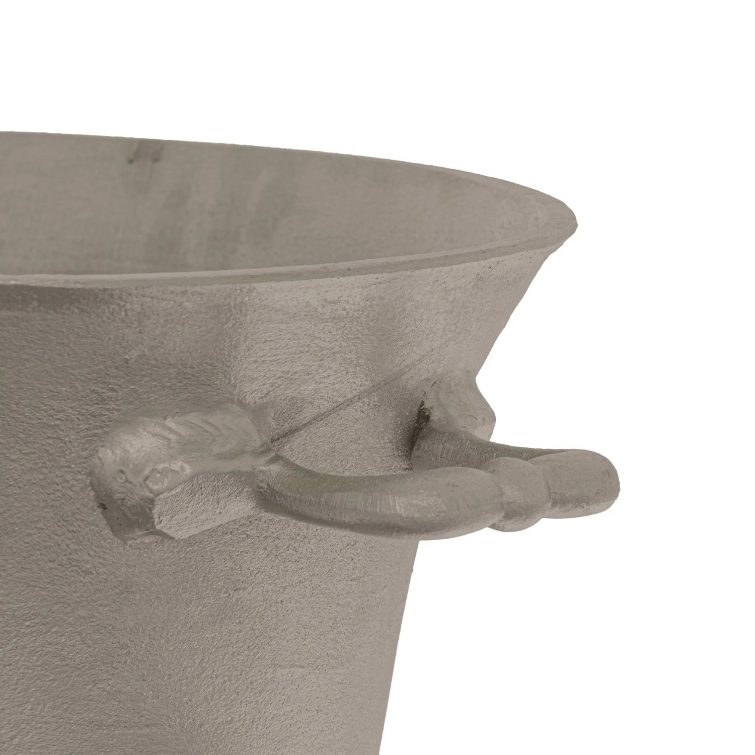 large antique pewter champagne cooler silver