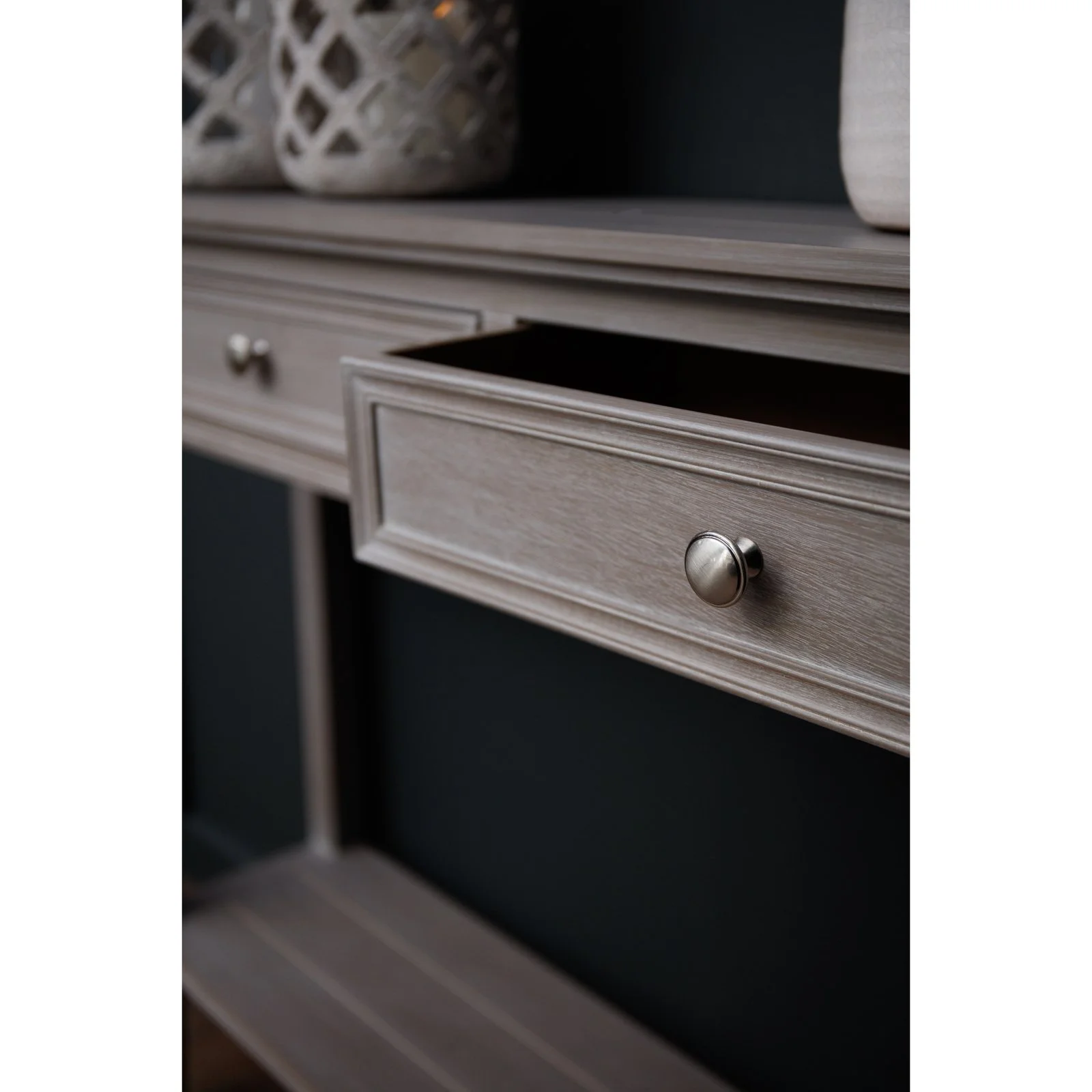 console hallway the serene collection four drawer console table