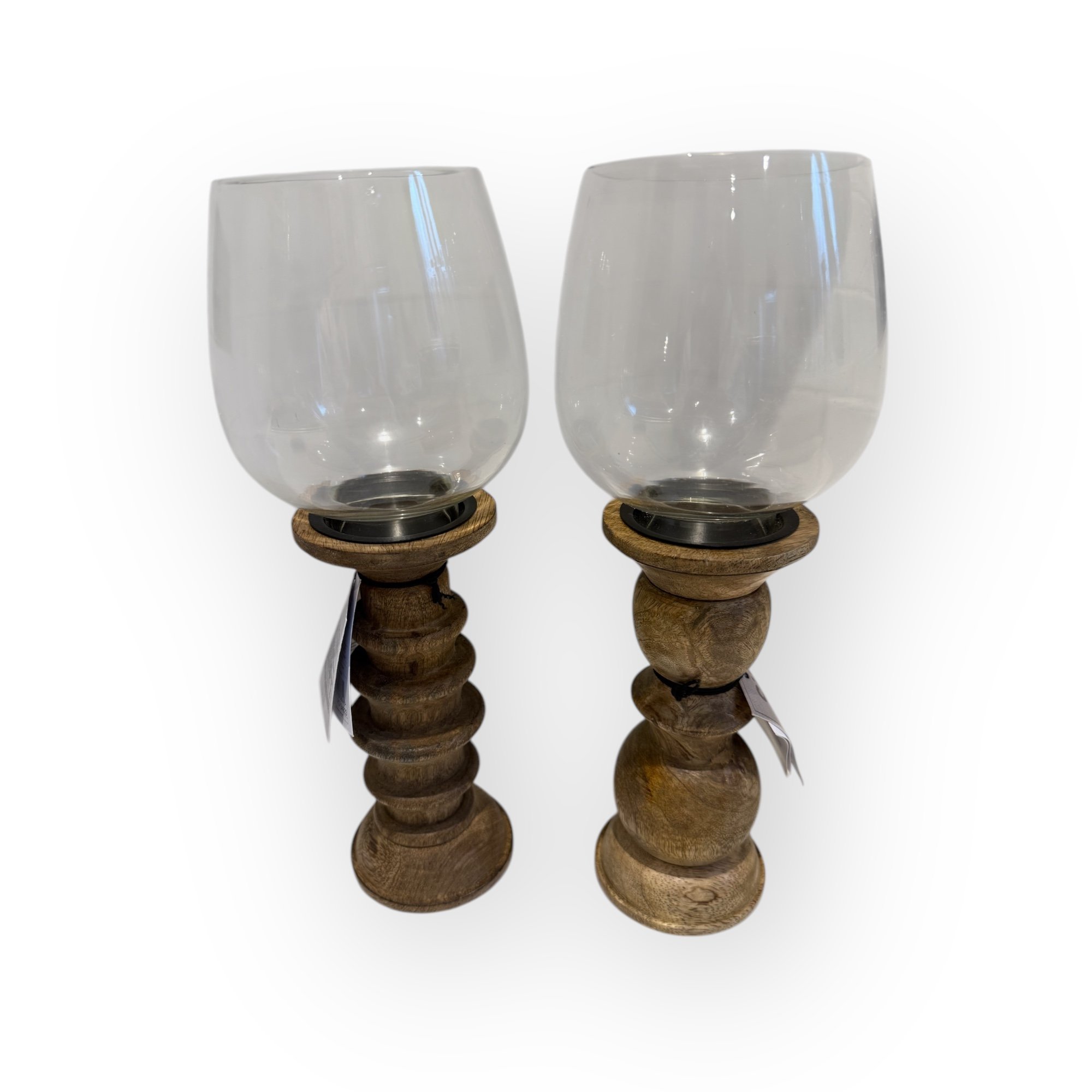 Hurricane Candle Holders (Pair)