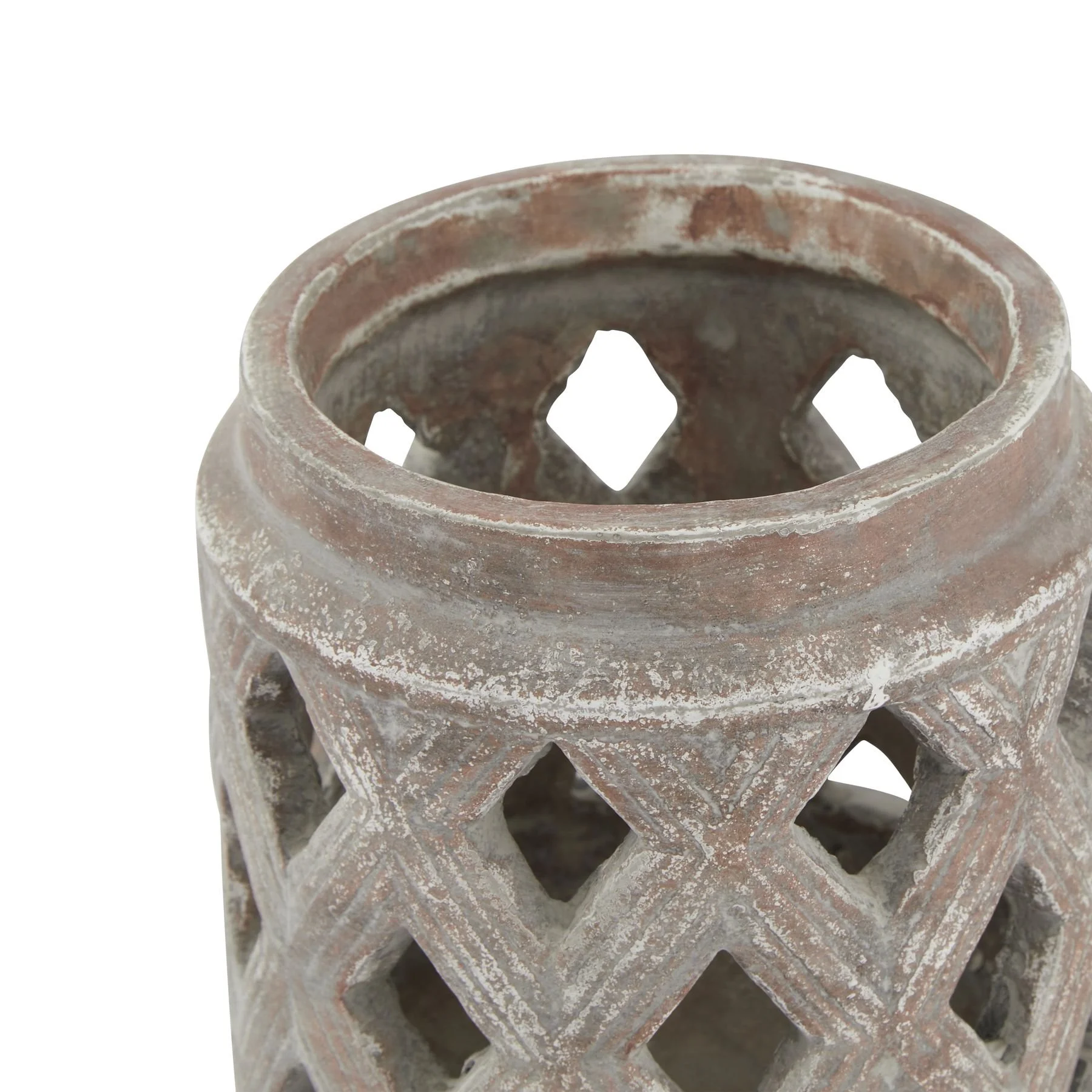 siena brown lattice lantern candle holder decor