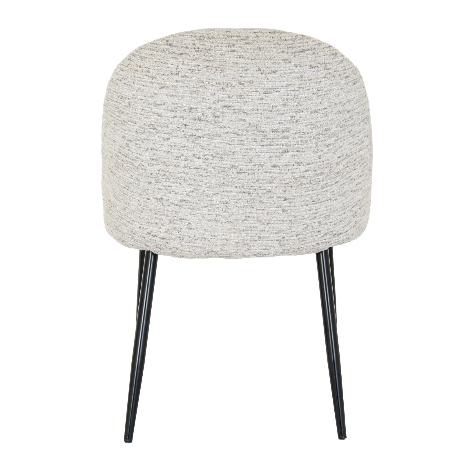 curved white natural oat sorelle dining chair