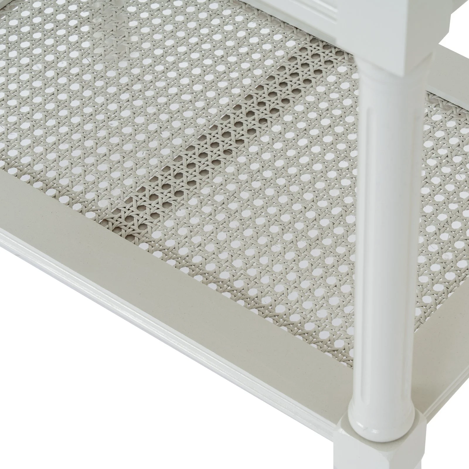 belmont rattan collection table white cream side coffee