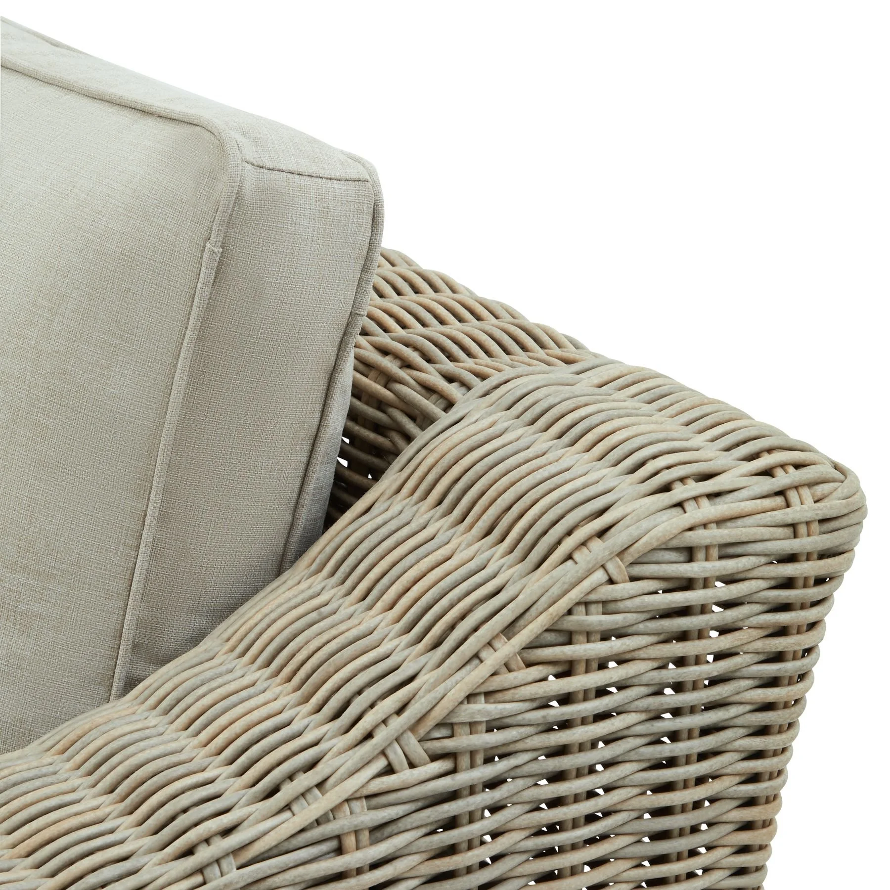capri collection outdoor armchair living garden furniture rattan natural