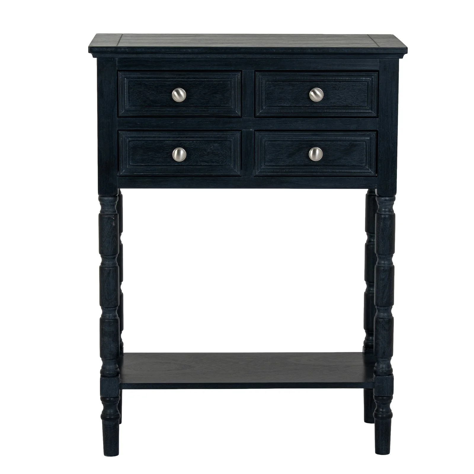 contour collection 4 drawer side table hallway black wood