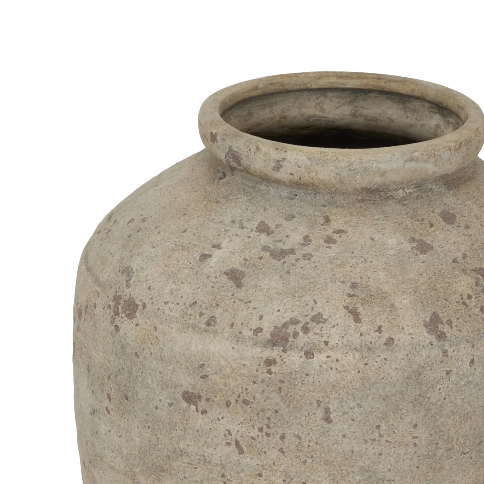 deruta large mottled vase ceramic