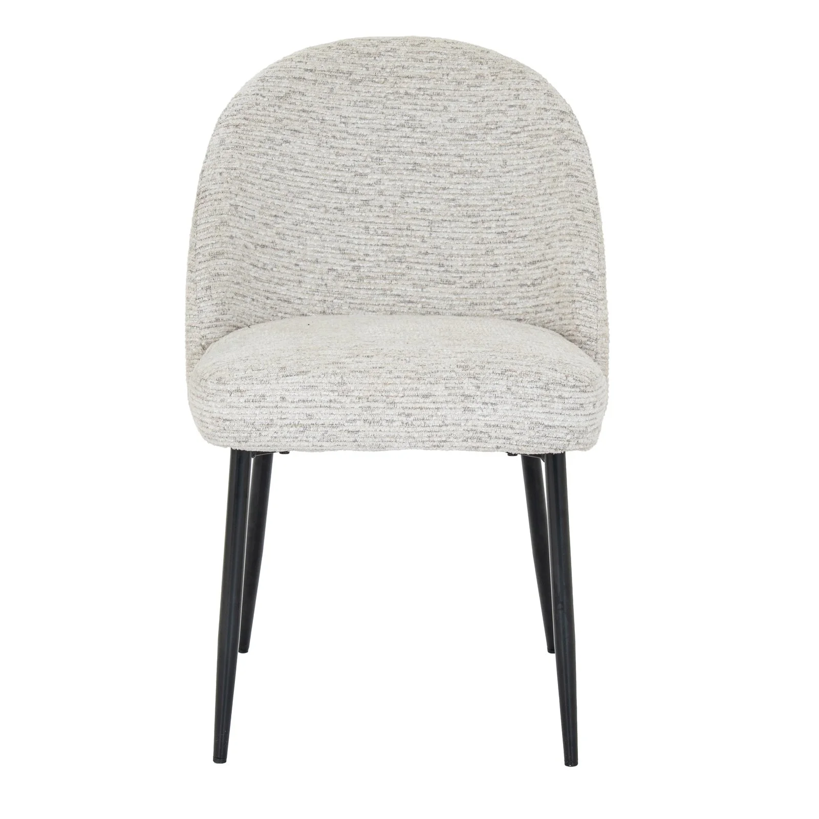 curved white natural oat sorelle dining chair