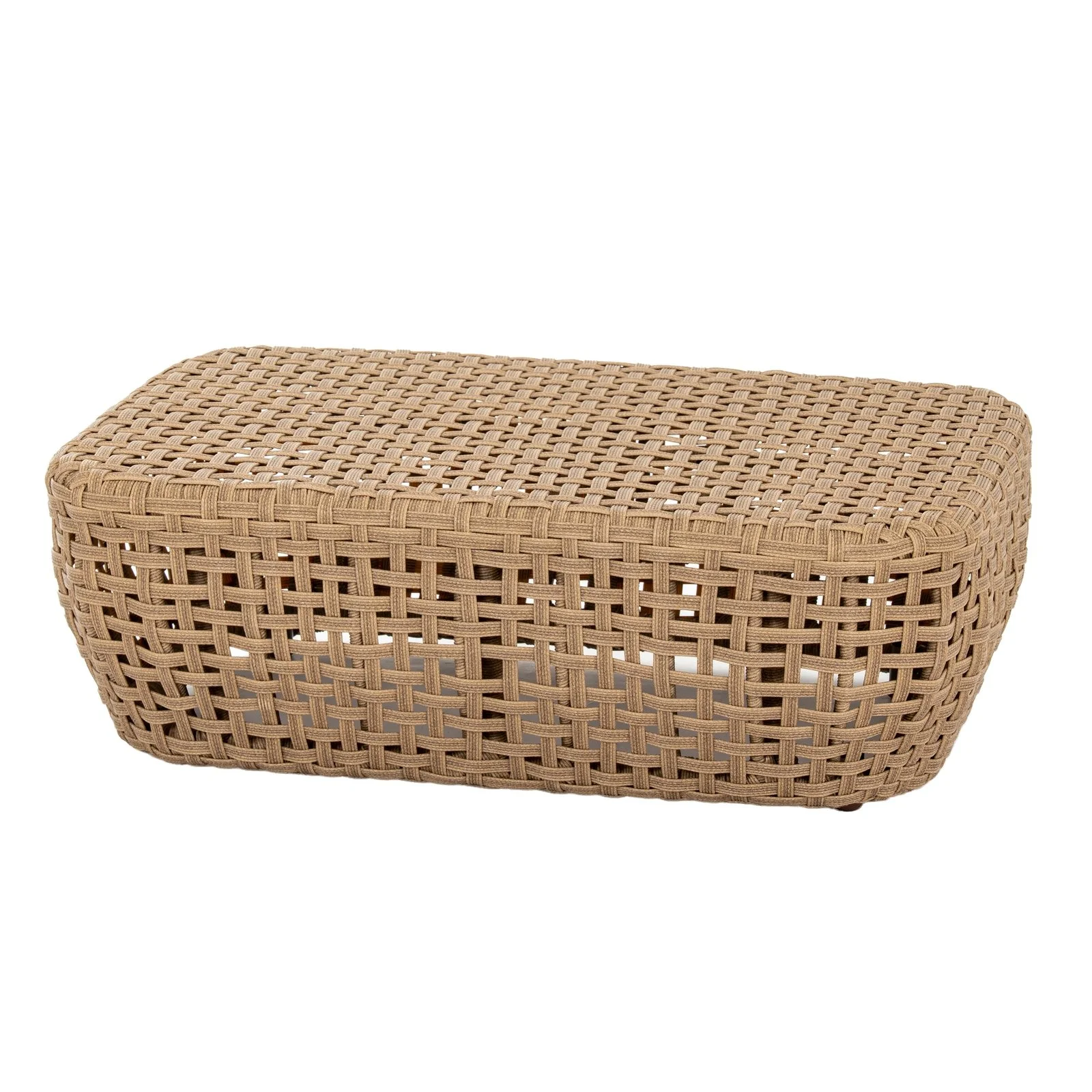 bloom collection outdoor foot stool footstool living garden furniture rattan natural
