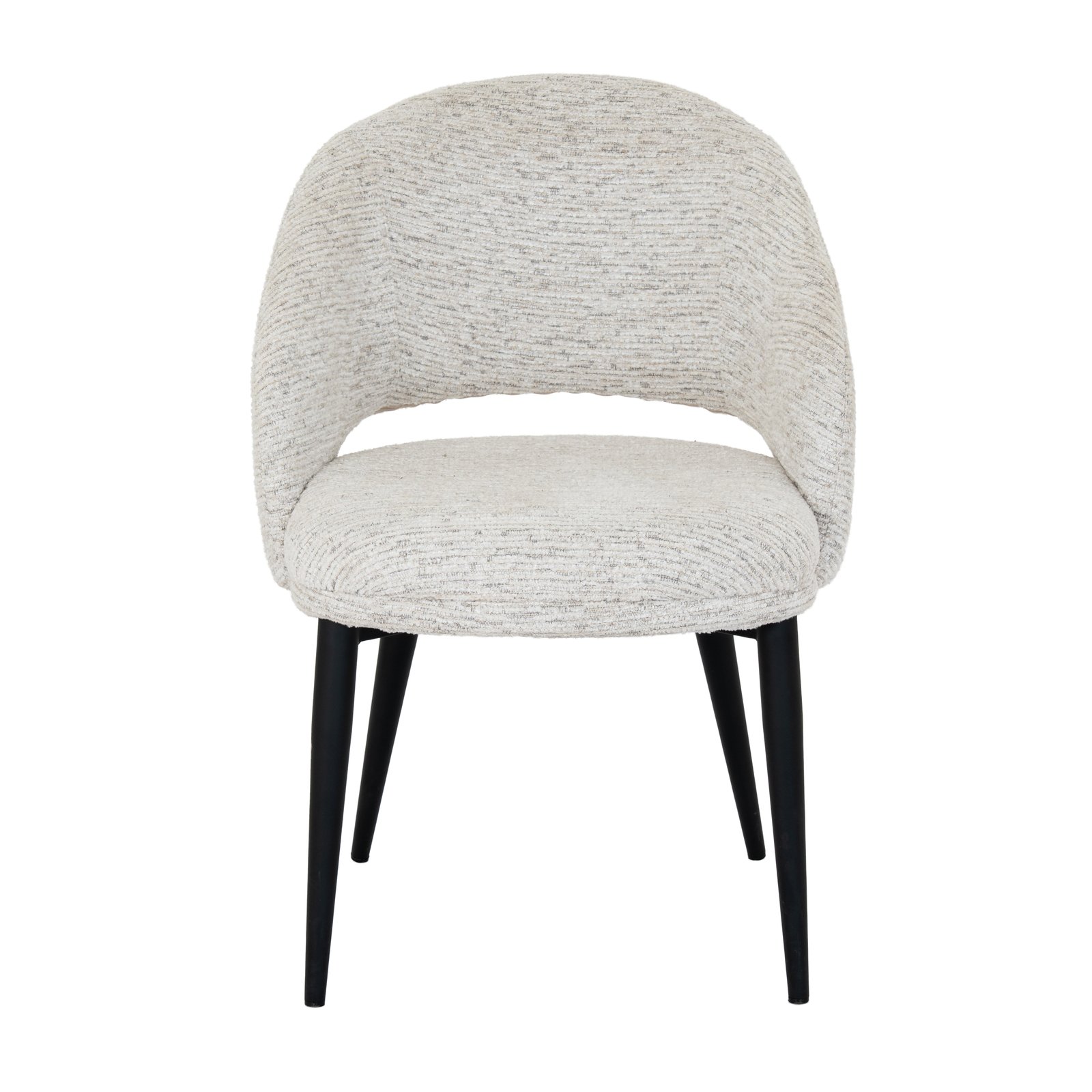curved white natural sorely dining chair