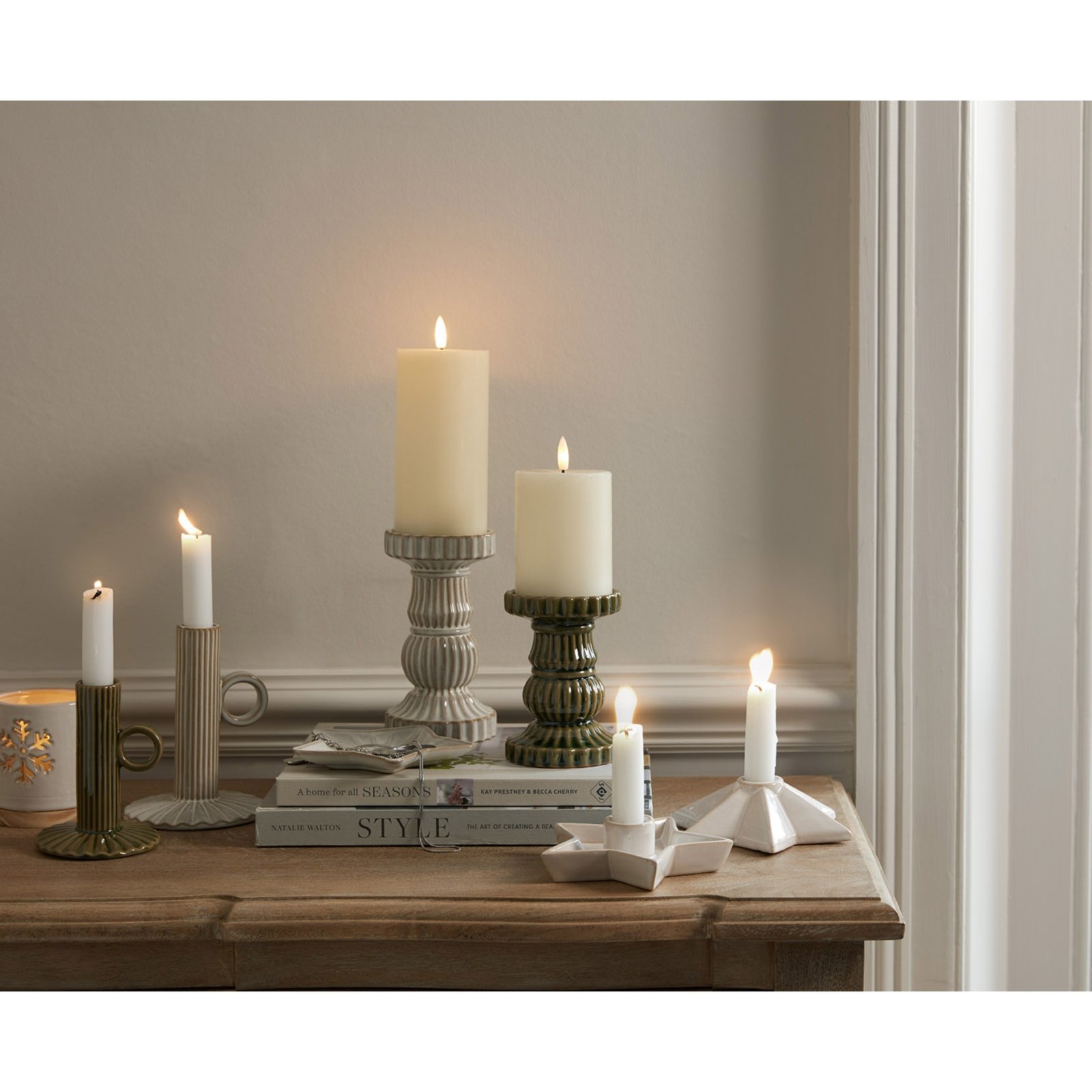 Star Ceramic Candle Holder