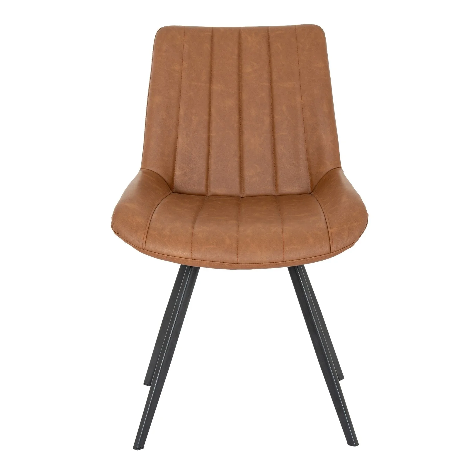 leather brown tan swivel dining chair