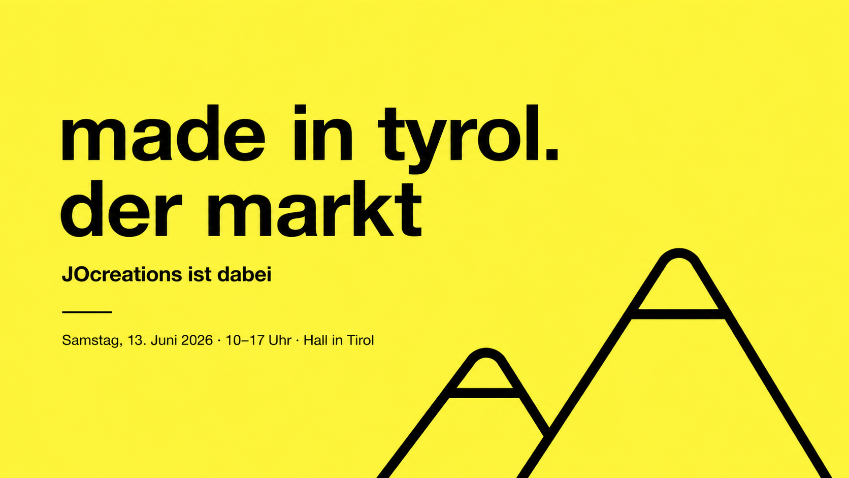 made in tyrol. der markt 2026 – wir sind dabei!