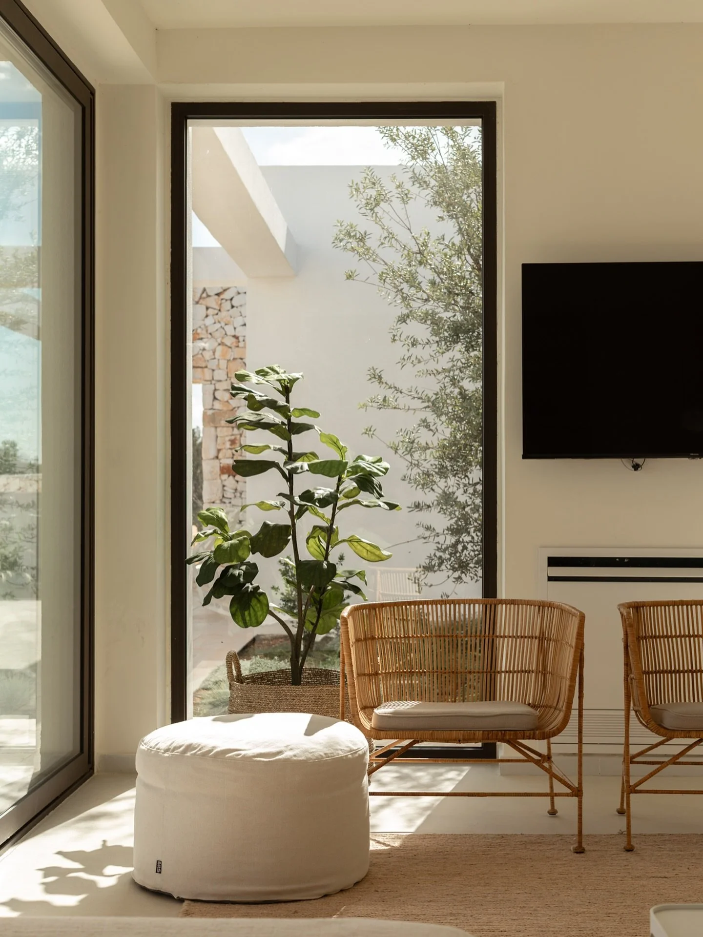 Location N. Now live on our website. An immaculate interior, peaceful palette of neutrals, a great backdrop for product shots and fashion alike. A vast terrace with a mixture of local stone and decking. Views across olive grove to the sparkling Adria