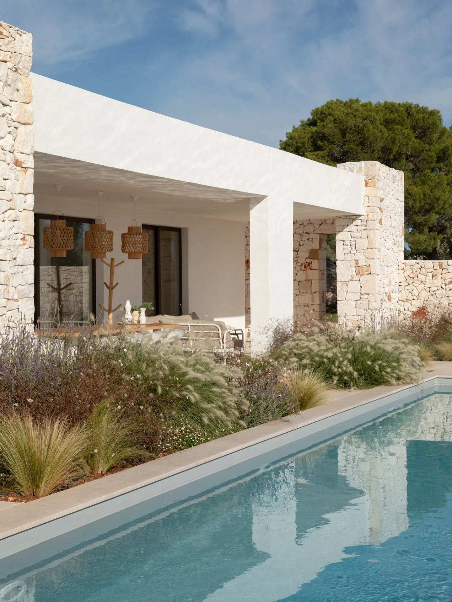 Location N. Now live on our website. An immaculate interior, peaceful palette of neutrals, a great backdrop for product shots and fashion alike. A vast terrace with a mixture of local stone and decking. Views across olive grove to the sparkling Adria