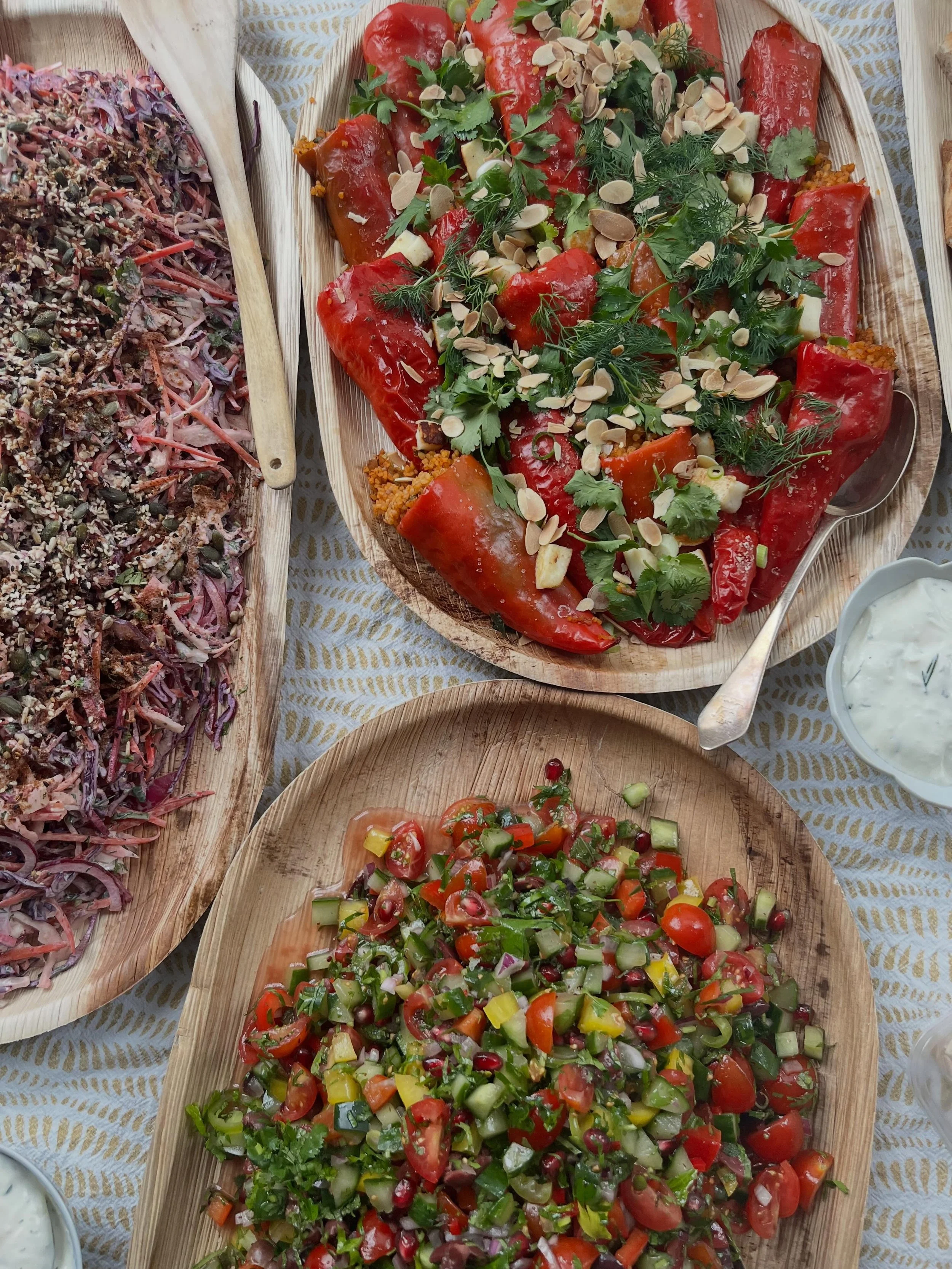 Some food shots from the last few weeks. Summer garden parties, birthday dinner parties, meal prep for families and salads galore!