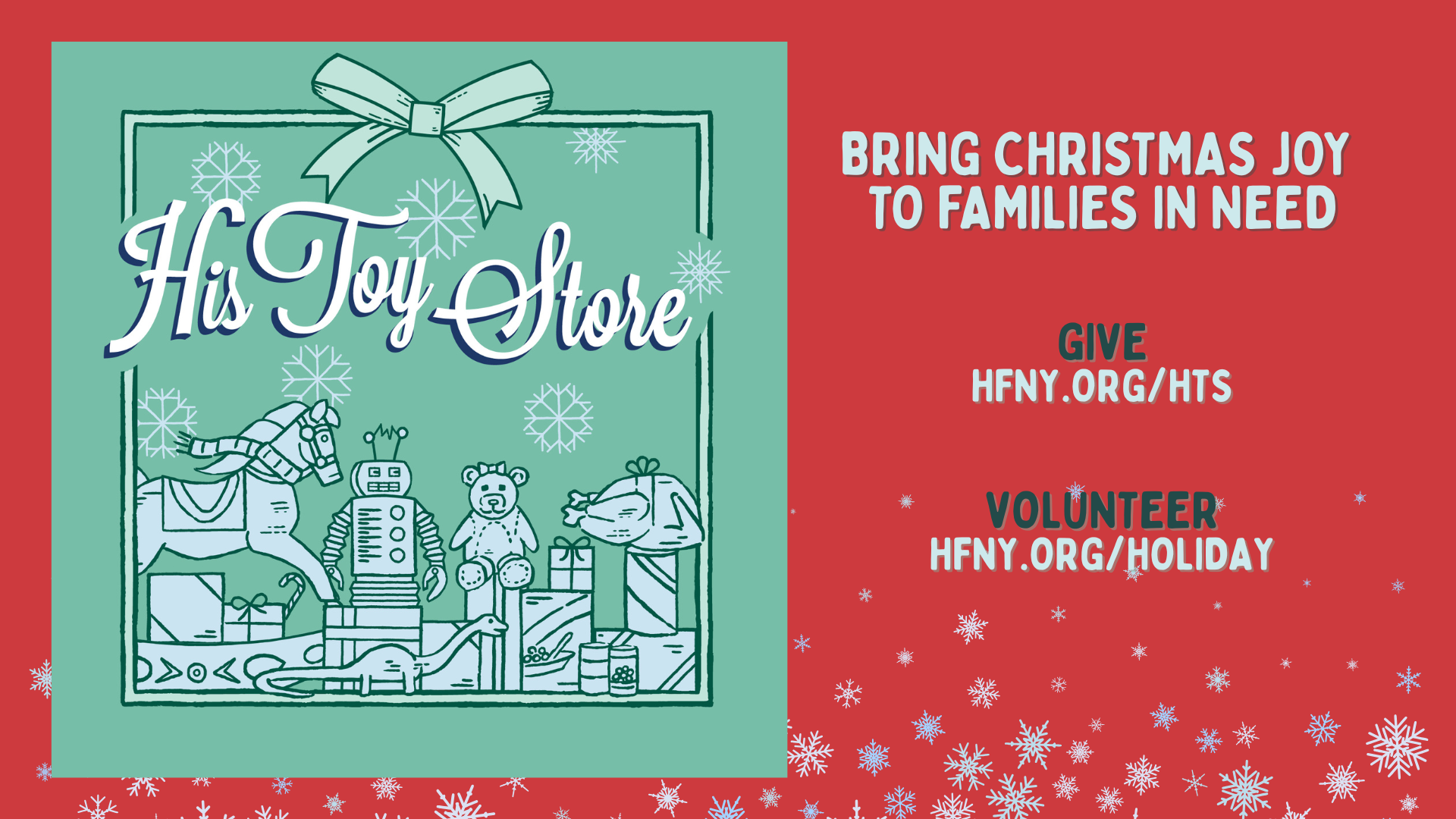volunteer at his toy store