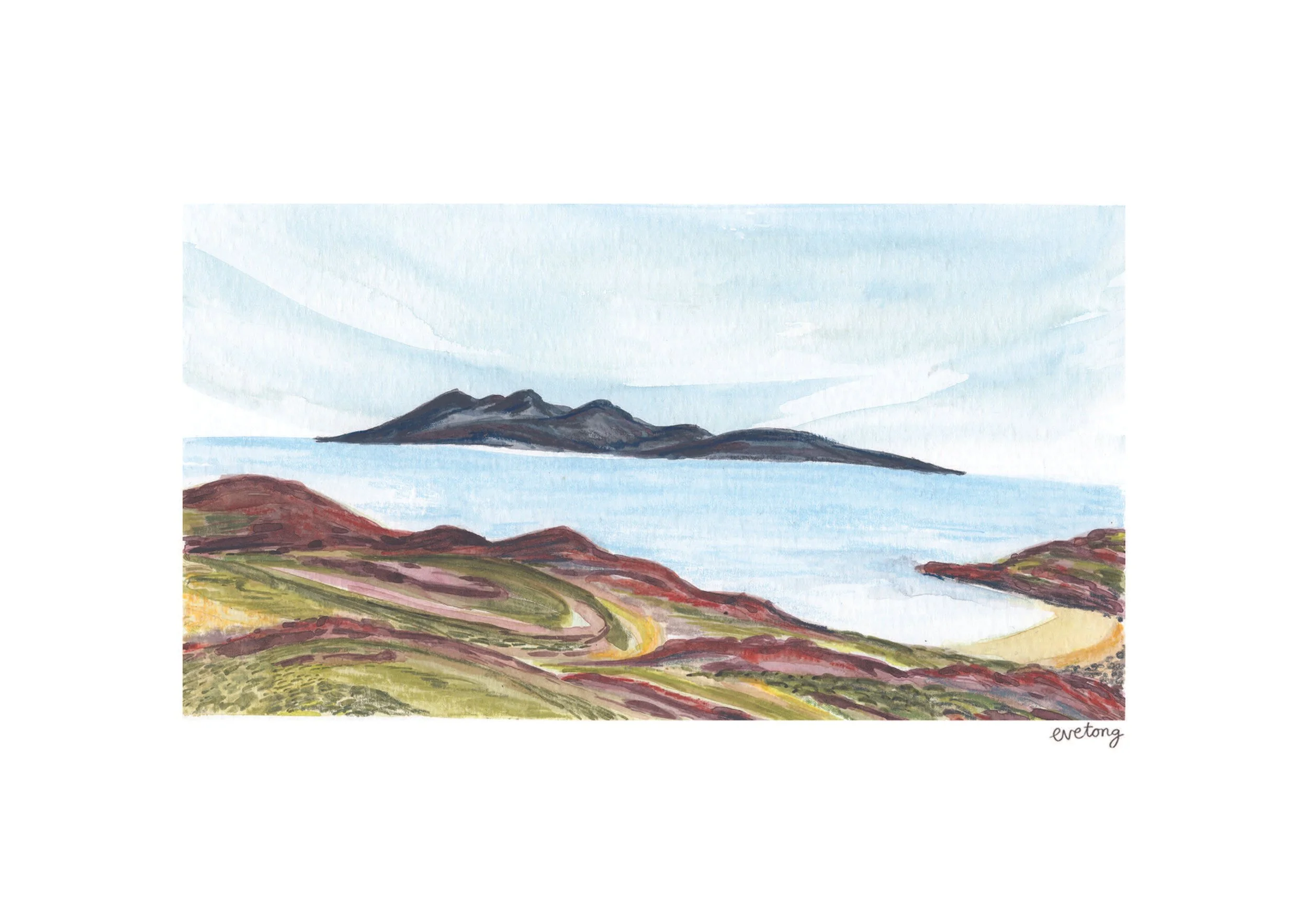 Isle of Rum from Skye