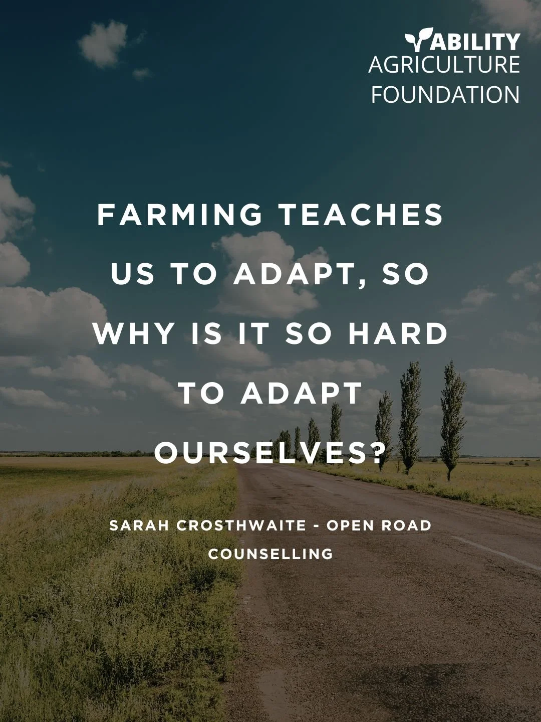 Farming Teaches Us to Adapt, So Why Is It So Hard to Adapt Ourselves?