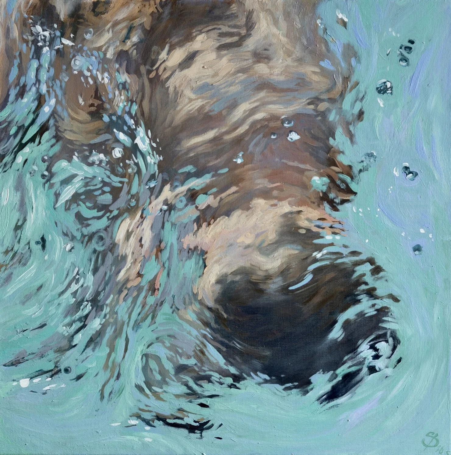 Solace, oil on linen, 2026, 50 x 50 cm