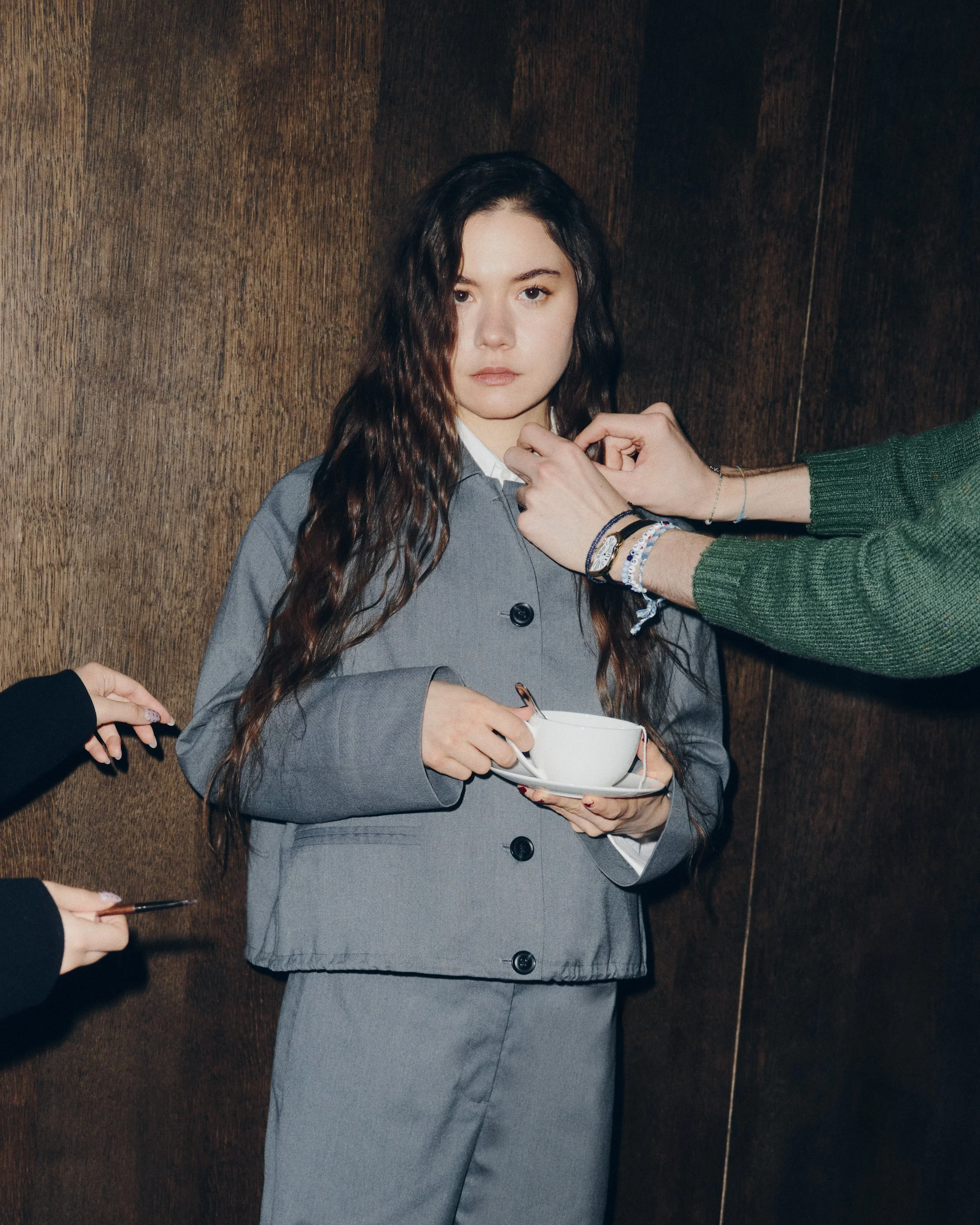 Hannah Schiller getting ready for Berlinale