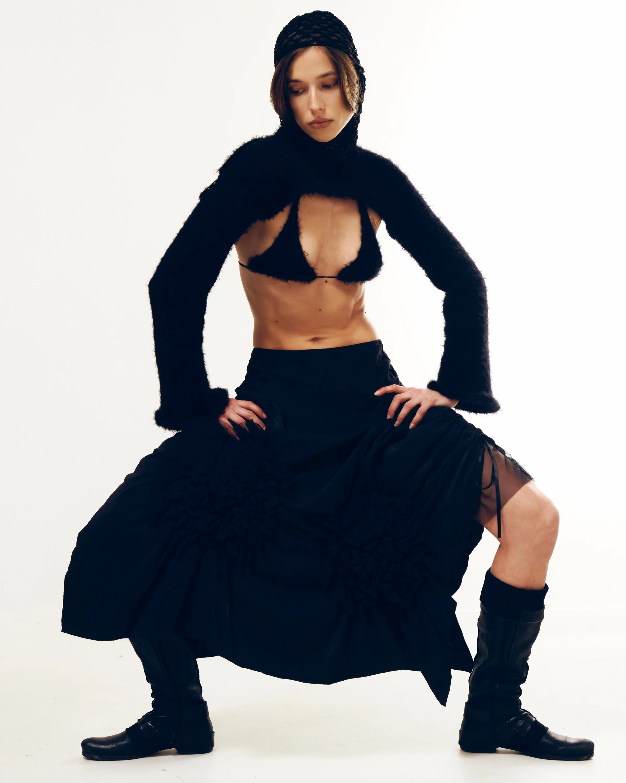 Headpiece three forms of the light Skirt Typingpool Vintage