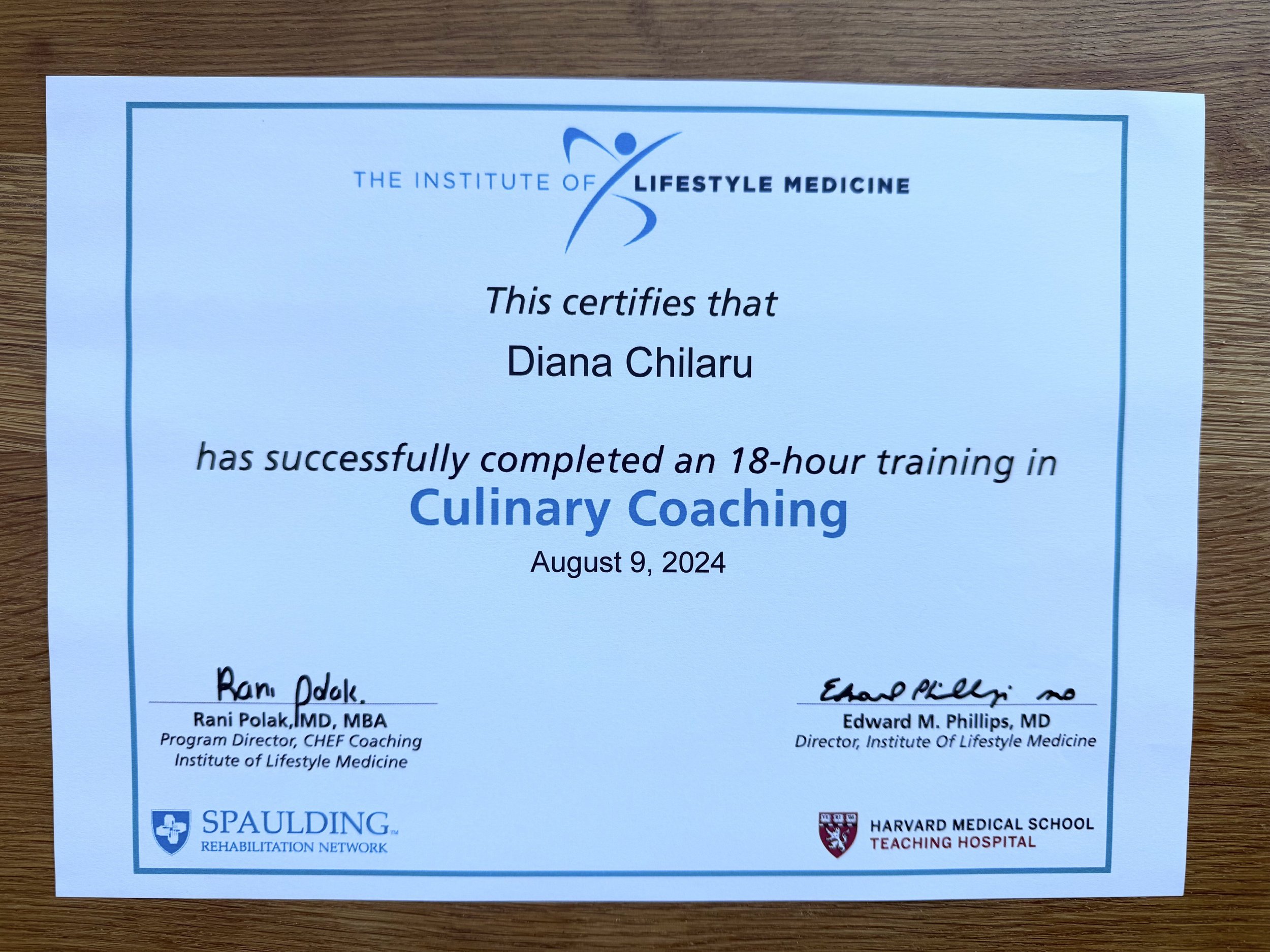 The Institute Of Lifestyle Medicine Certifies