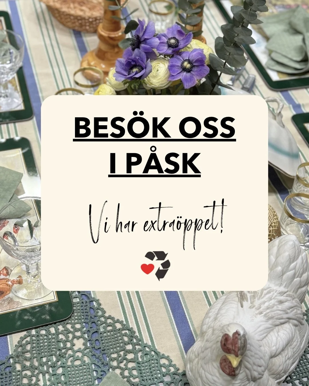 Vi har &ouml;ppet hela p&aring;sken! 💛 Ses vi i helgen? 

#secondhand #secondhandstockholm