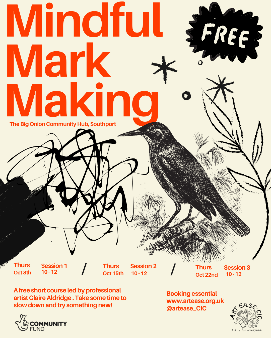 A FREE THREE-WEEK ART COURSE IS COMING TO SOUTHPORT 🌿🎨