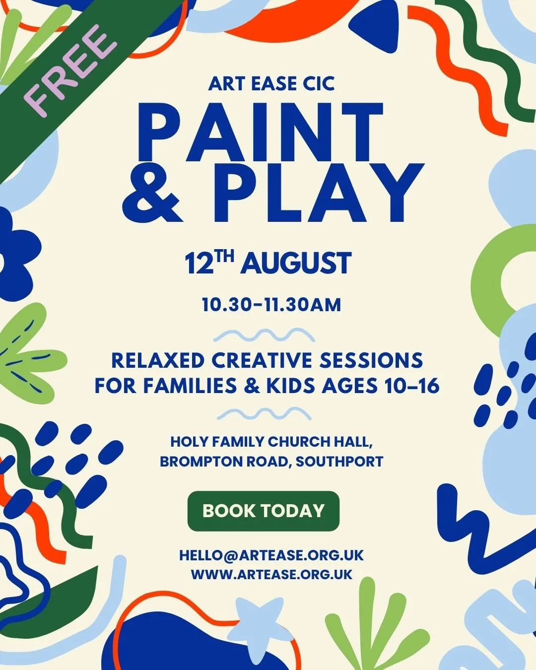 Paint & Play: Free Summer Family Art Sessions - 12th August