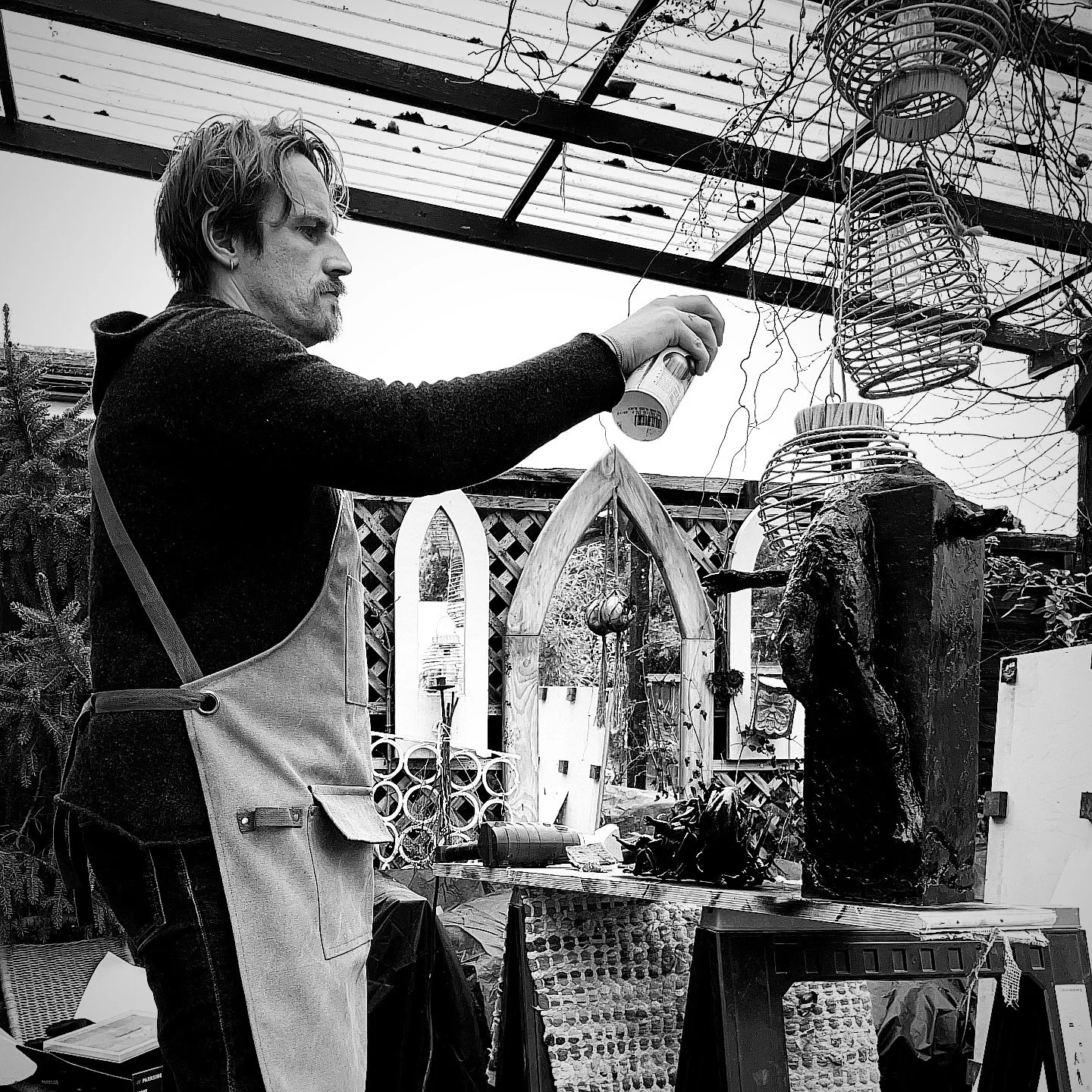 Finally some warmer weather has meant I can get outside and find some time to create again. Winter proved to be a difficult time creatively. I suppose that is what winter is for really, to rest, mend and recover. The movement into spring feels like s