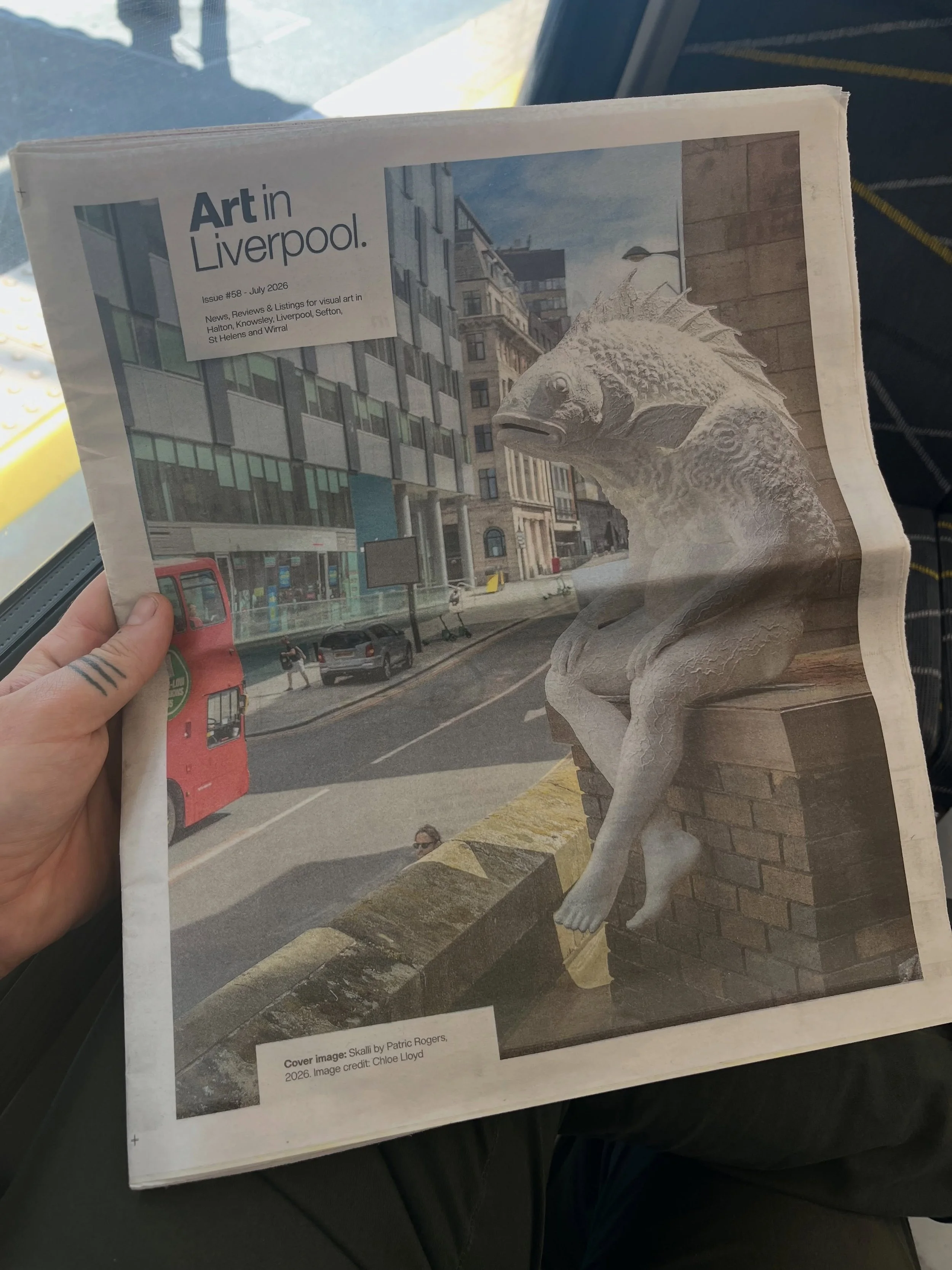 Absolutely blown away to finally be able to read this months @artinliverpool review of Skalli. Thank you @patrickkirksmith for your beautiful words #skalli #liverpool