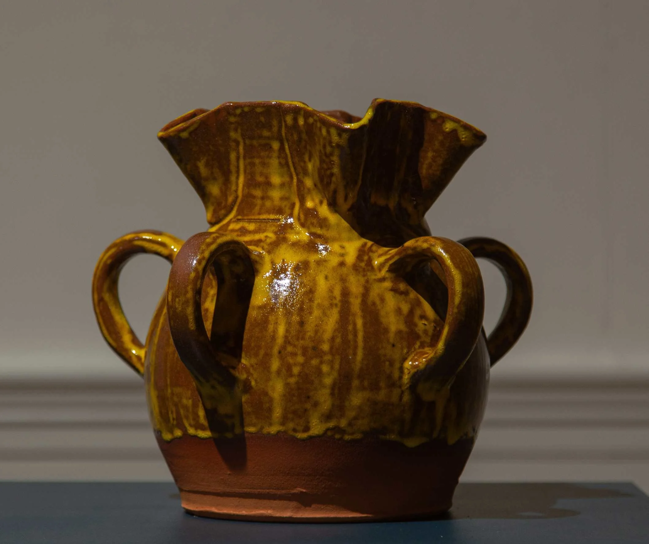 RYAN GUAGE LET BE WHAT MAY FOLLOW (2024) 

Two ritualistic sculptures created out of a faithful response to the text, explore the rich psychological stages of the human experience as told in Sir Gawain and the Green Knight. This work weaves together 