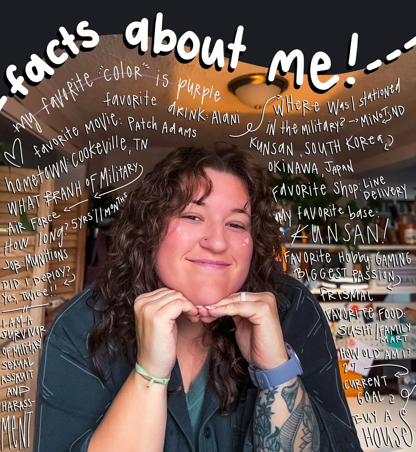 sinced I have gained a bunch of new besties - here are some facts about me 🤍 #smallartist #veteranownedbusiness 

Anything you would like to know about me? Ask away!