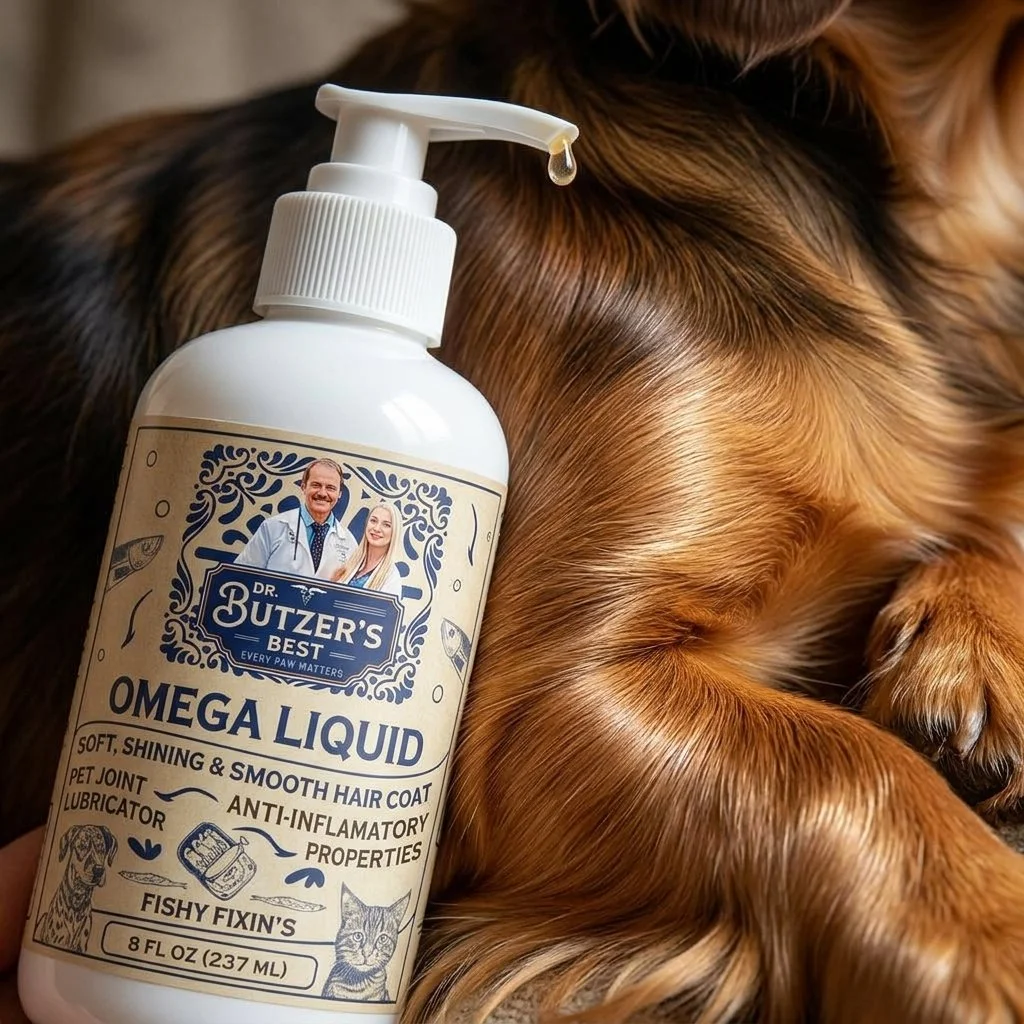 Dr. Butzer's Best Omega Liquid Shiny Dog Coat