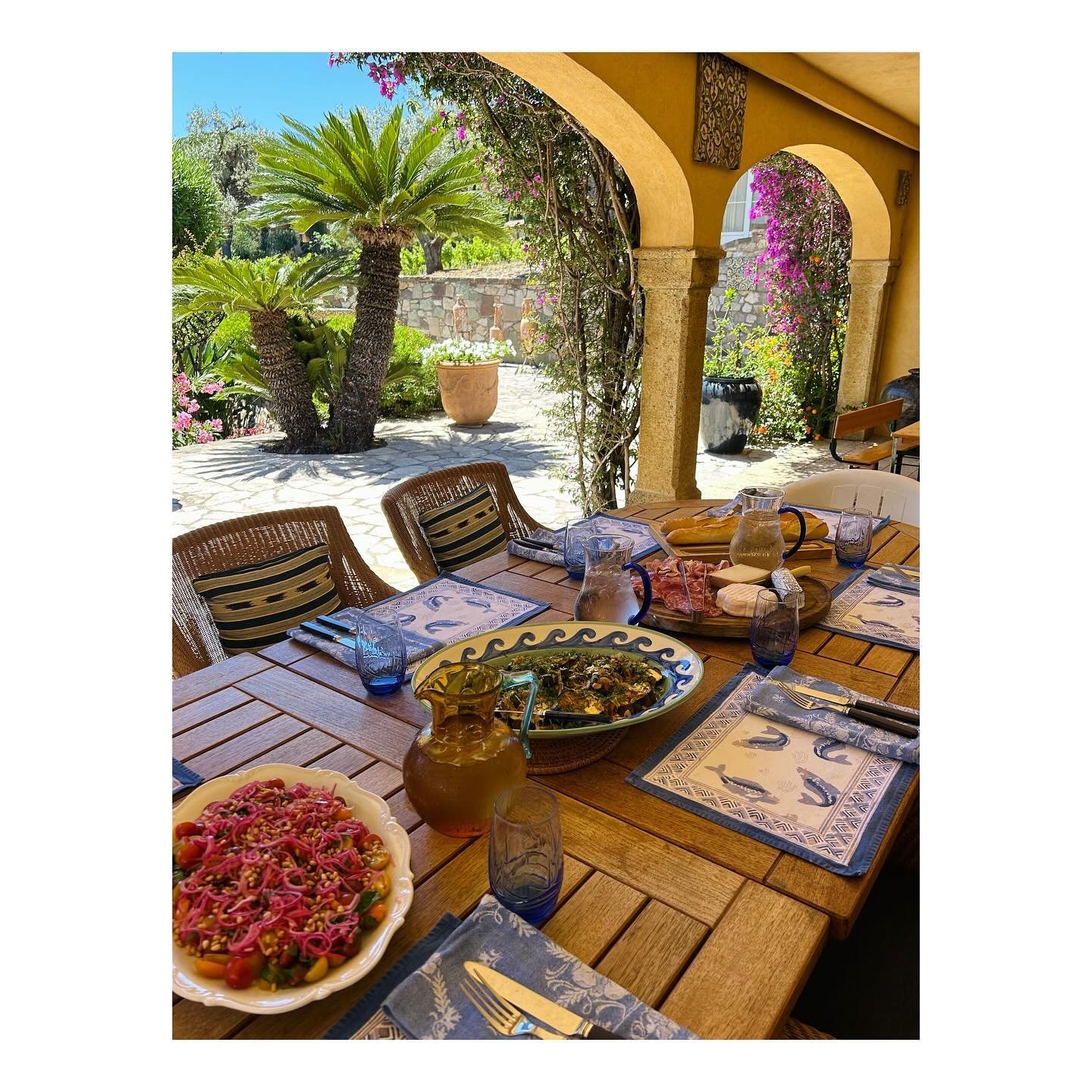 Back in the South of France for two busy and glorious weeks cooking for @obluxurytravel @oliviabardy &amp; co🫶🏼

Absolute heaven cooking in the sunshine again ☀️🦞🧄🍑🍅🥬