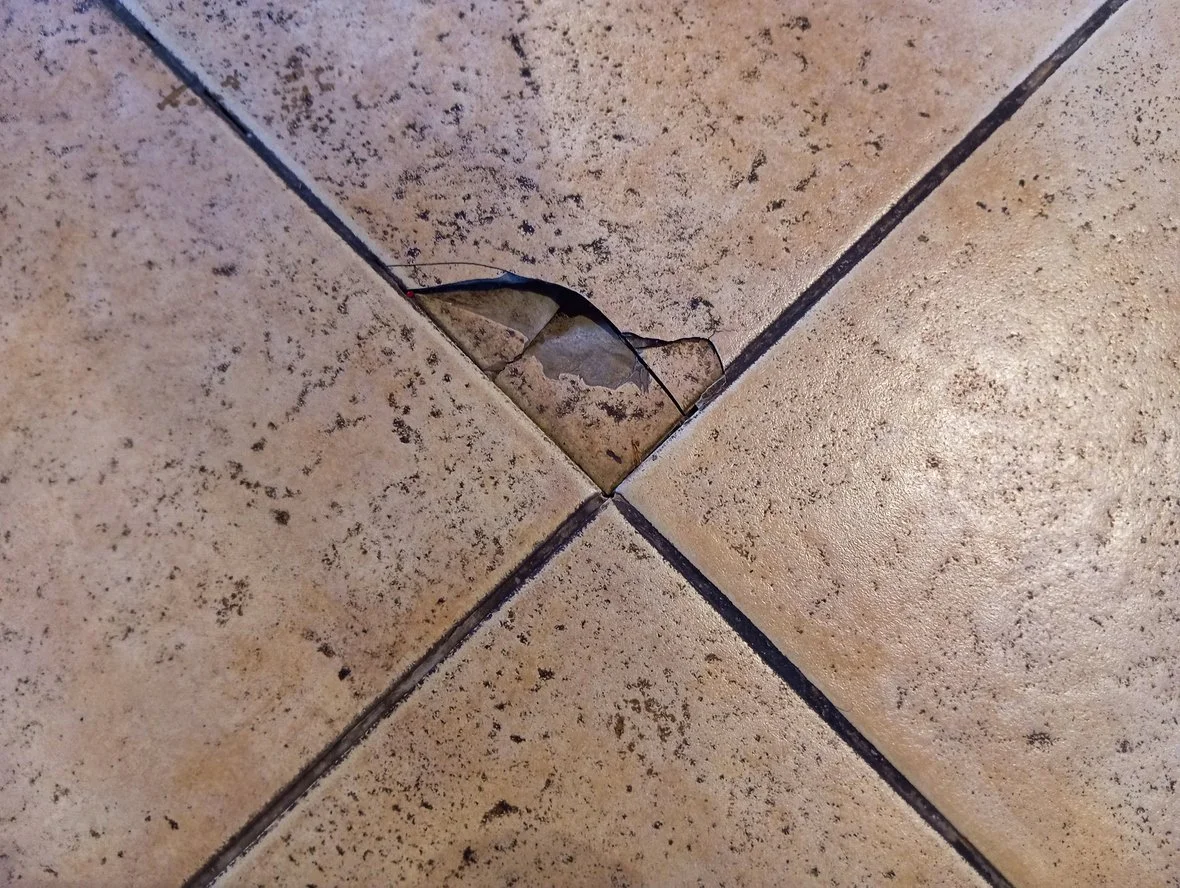 Cracked Tile Floor