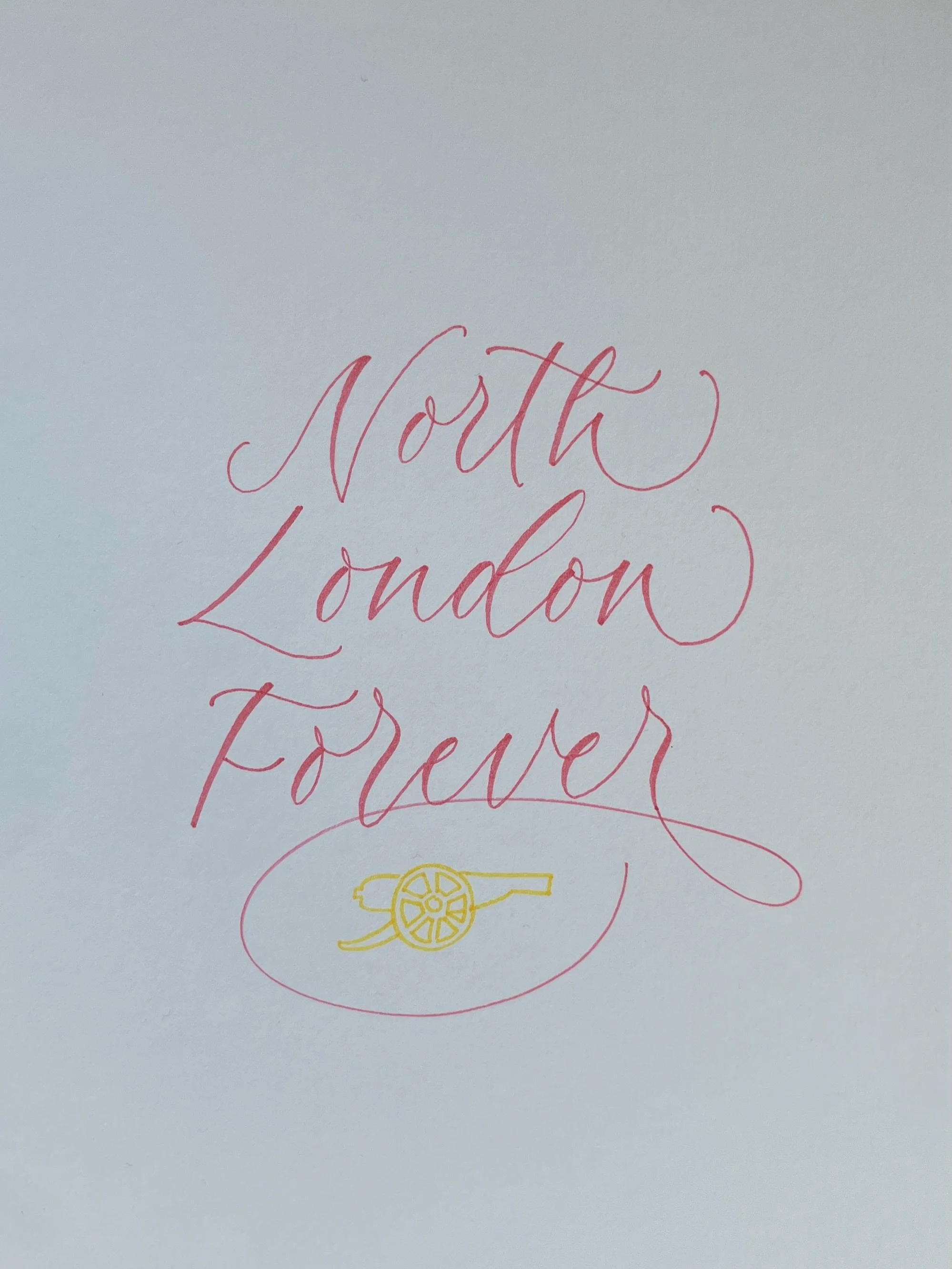 It was a long time coming 😅 🏆 

(sorry for those who hate/are indifferent to football - please enjoy the calligraphy!) ✒️

@arsenal 

#northlondonforever #arsenalfc #londoncalligraphy #premi̇erleague #gooner