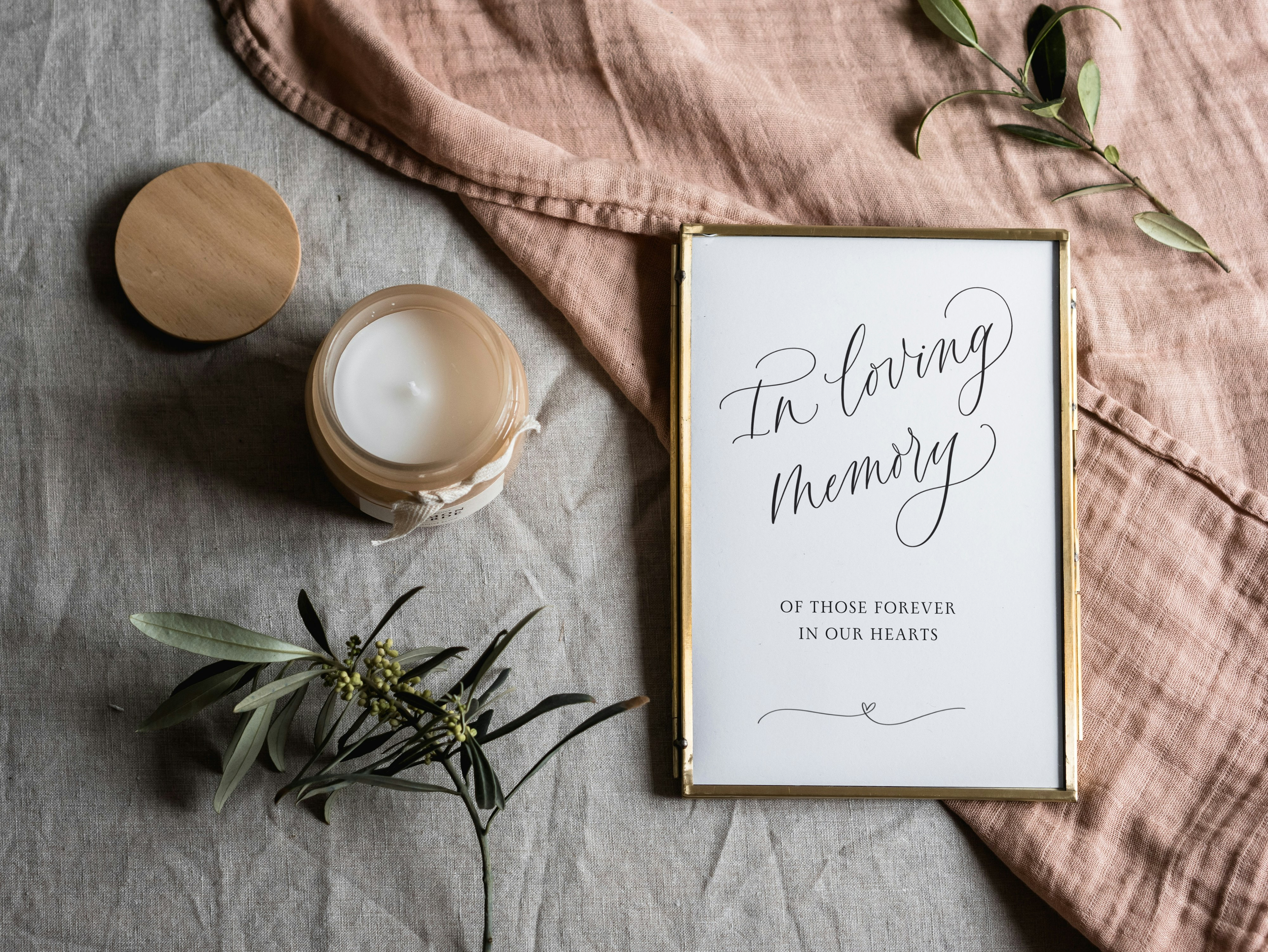 Wedding memorial sign: in loving memory (Digital Download)