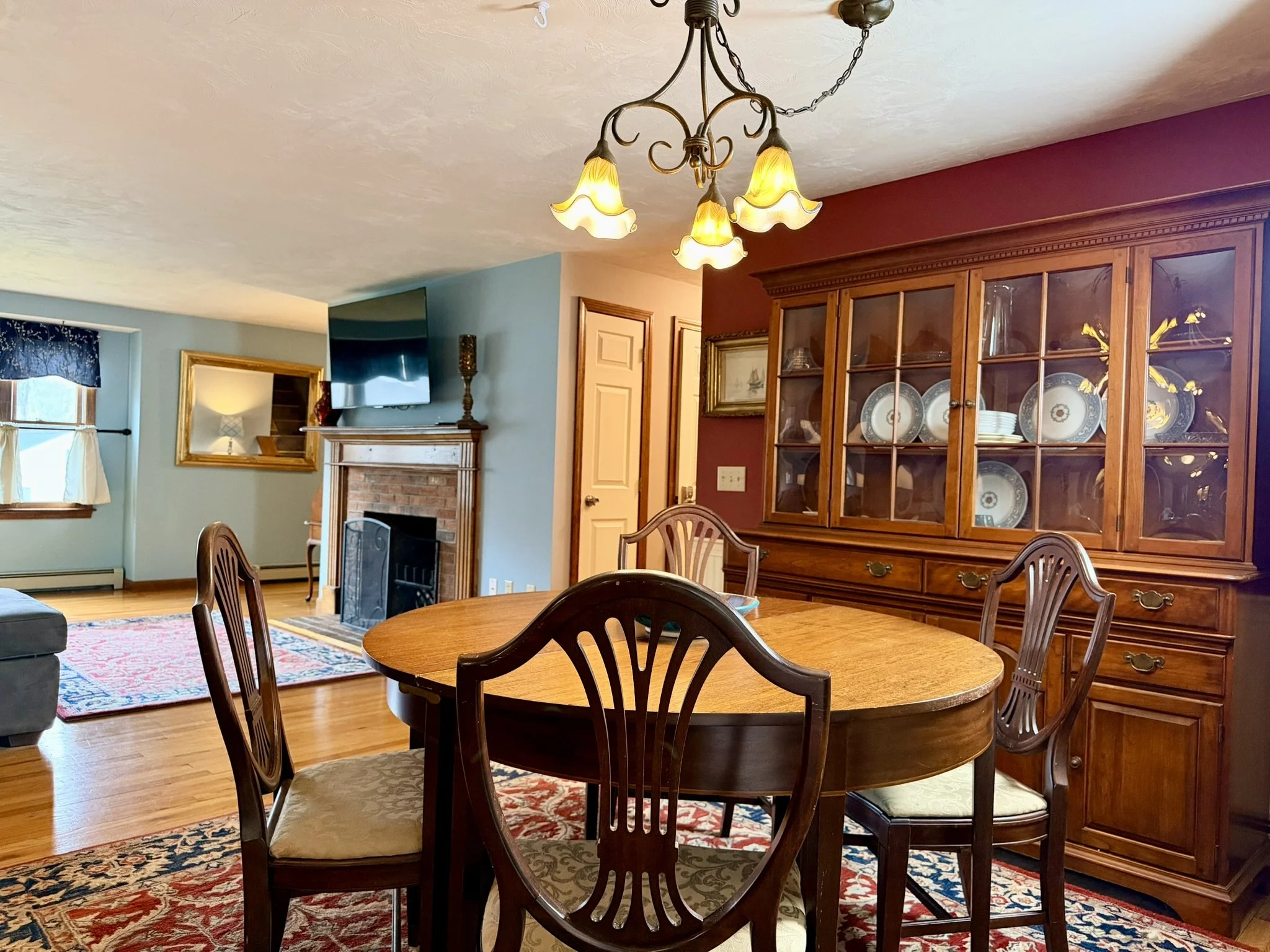 Cape Cod Vacation Rental Management | Tuxfin Hospitality Property - Dog-Friendly Yarmouth Home for Short Term Bookings - Save Money over Airbnb & VRBO - Homeowners Rent Second Homes for Extra Income. Dining Area