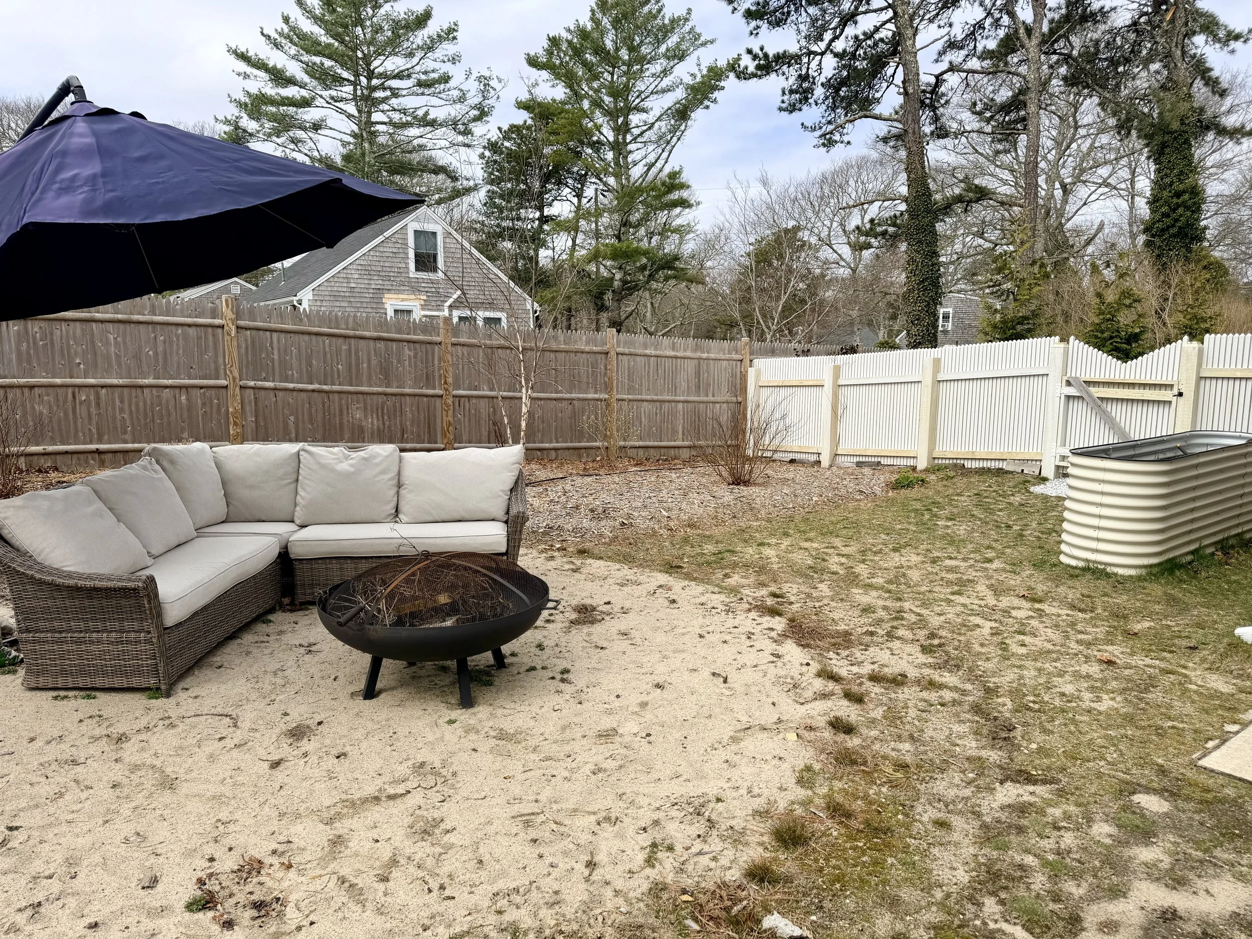 Cape Cod Vacation Rental Management | Tuxfin Hospitality Property - Harwich Dog Friendly Home - Outdoor Fenced In Yard
