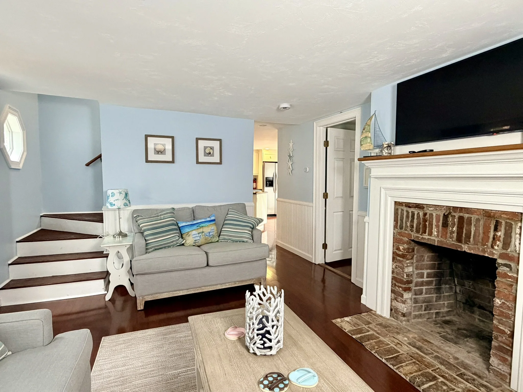 Cape Cod Vacation Rental Management | Tuxfin Hospitality Property - Dog-Friendly Yarmouth Home for Short Term Bookings - Save Money over Airbnb & VRBO - Homeowners Rent Second Homes for Extra Income. Living Room 3