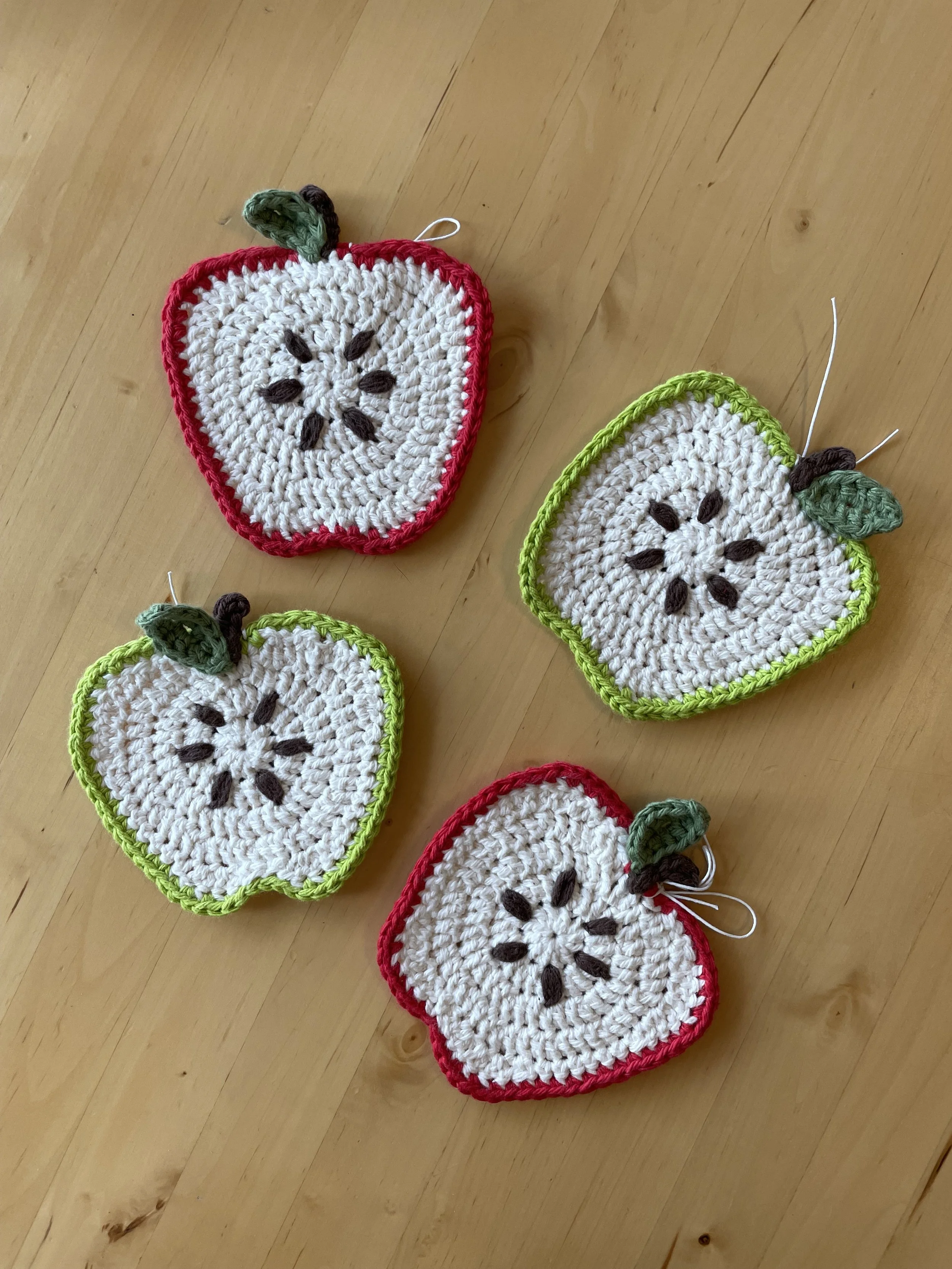 Four Pack Apple Coasters