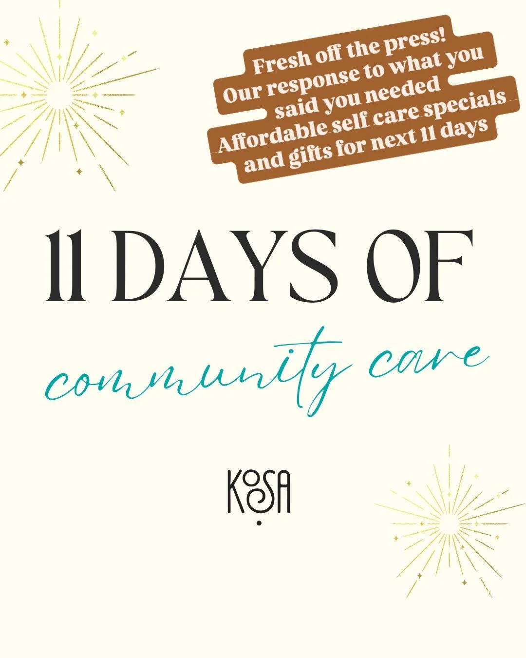 Our affordable spa specials are live! Share with your friends!!

I sat with it. And what originally seemed like a few specials turned into 11 days. 

These are gifts from our hearts to yours. 🧡🧡🧡

We meant what we said and we said what we meant. 
