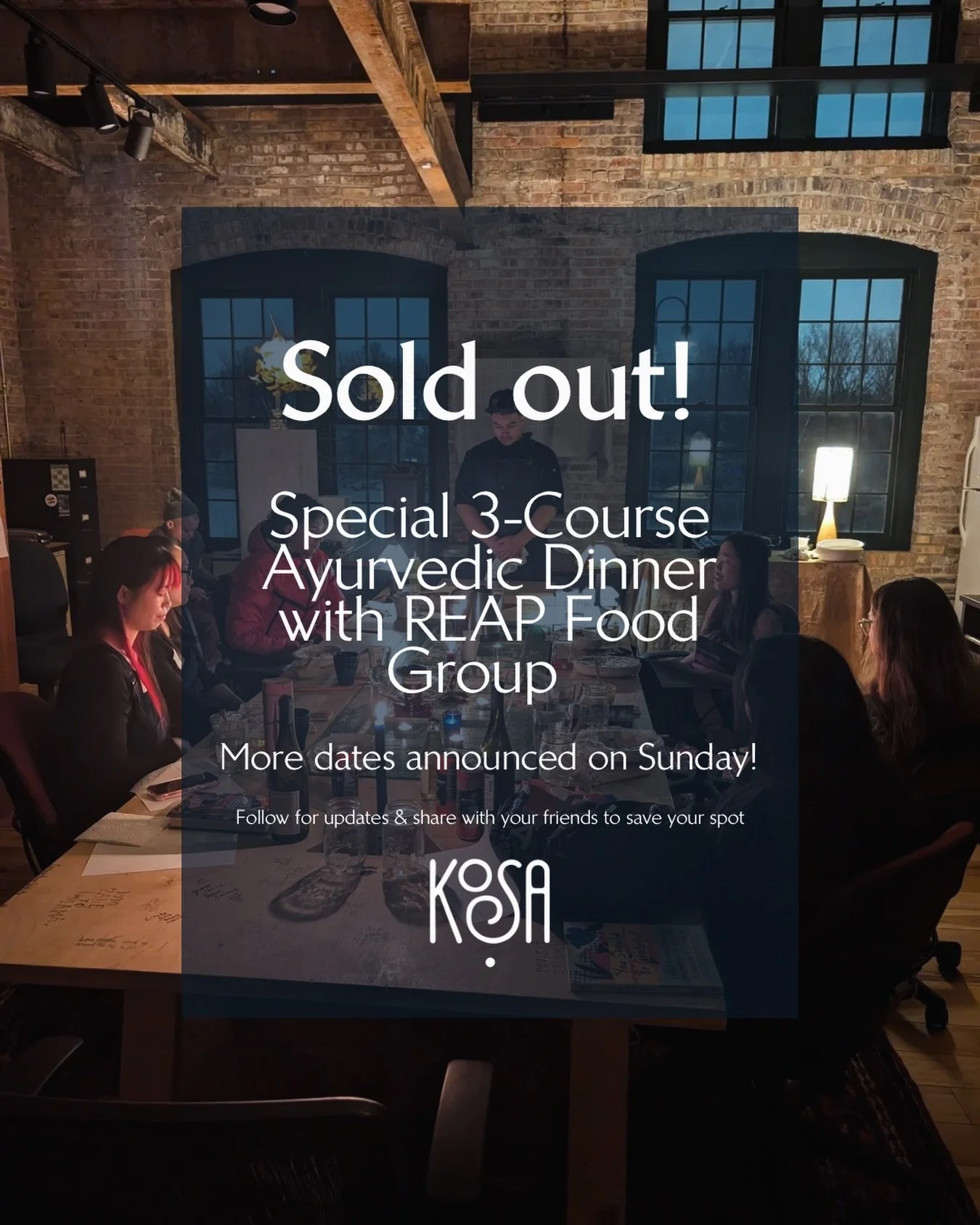 Springtime is cleanse time at Kosa. It&rsquo;s a special time where we come together in community to shed the toxins and heaviness we&rsquo;ve accumulated over winter. 

This time @reapmadison is joining us and we&rsquo;re doing something extra speci