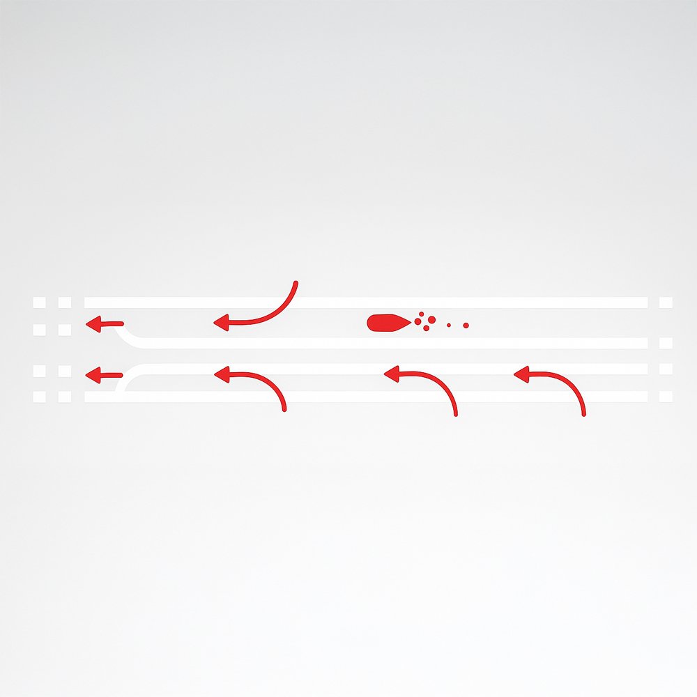 Large-lumen, color-coded components