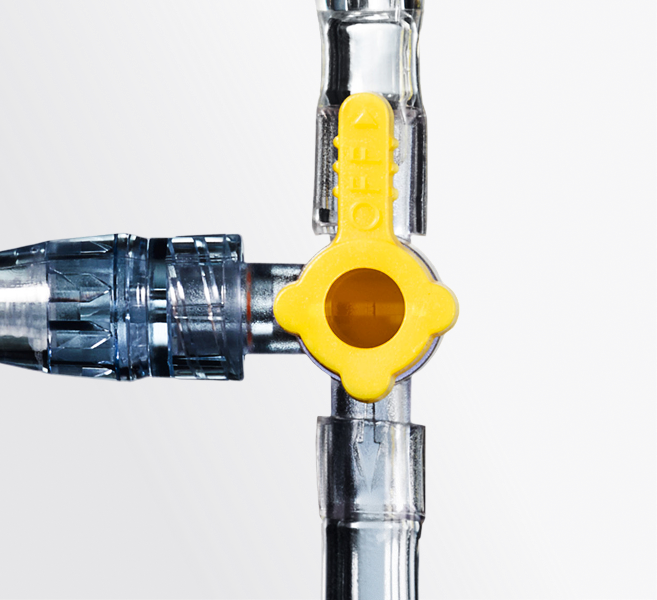 Large-lumen, color-coded components