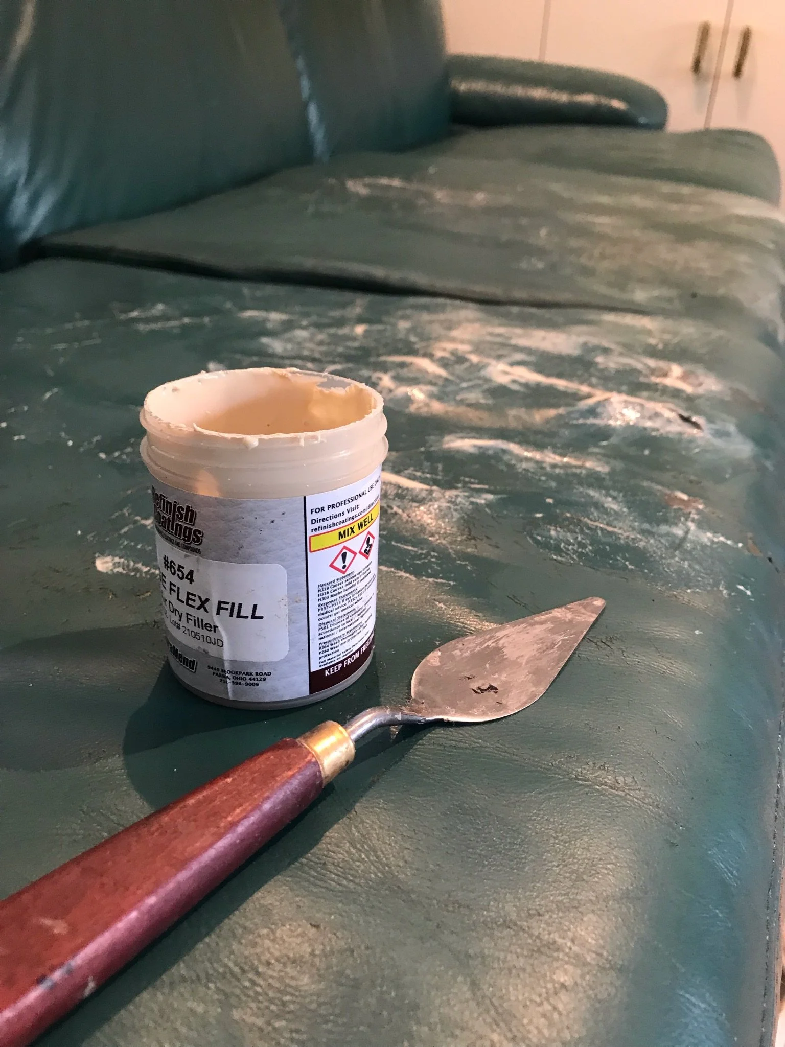 Repairing holes in sofa cushion